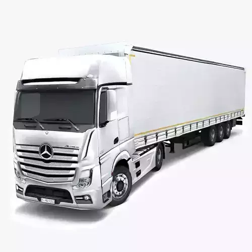 Mercedes Benz Actros Low-poly 3D model