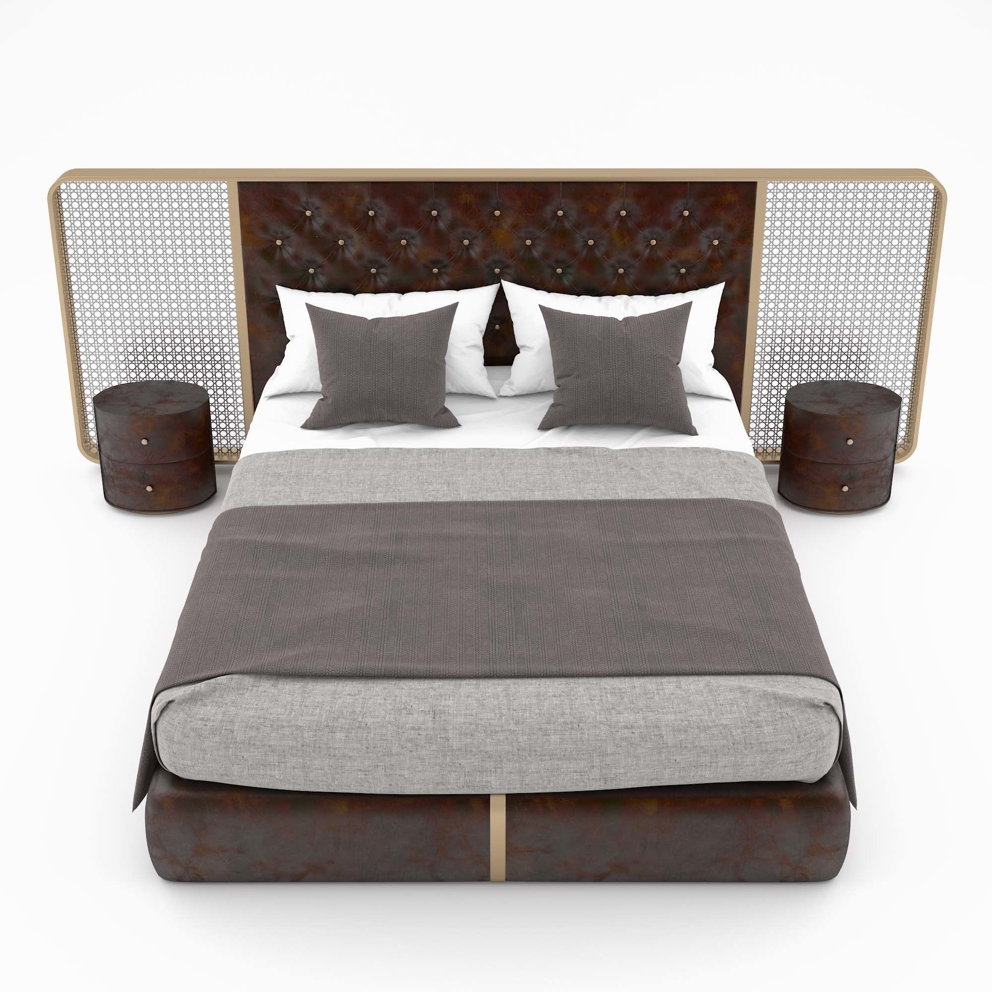 Chevron Bed 3D model_2