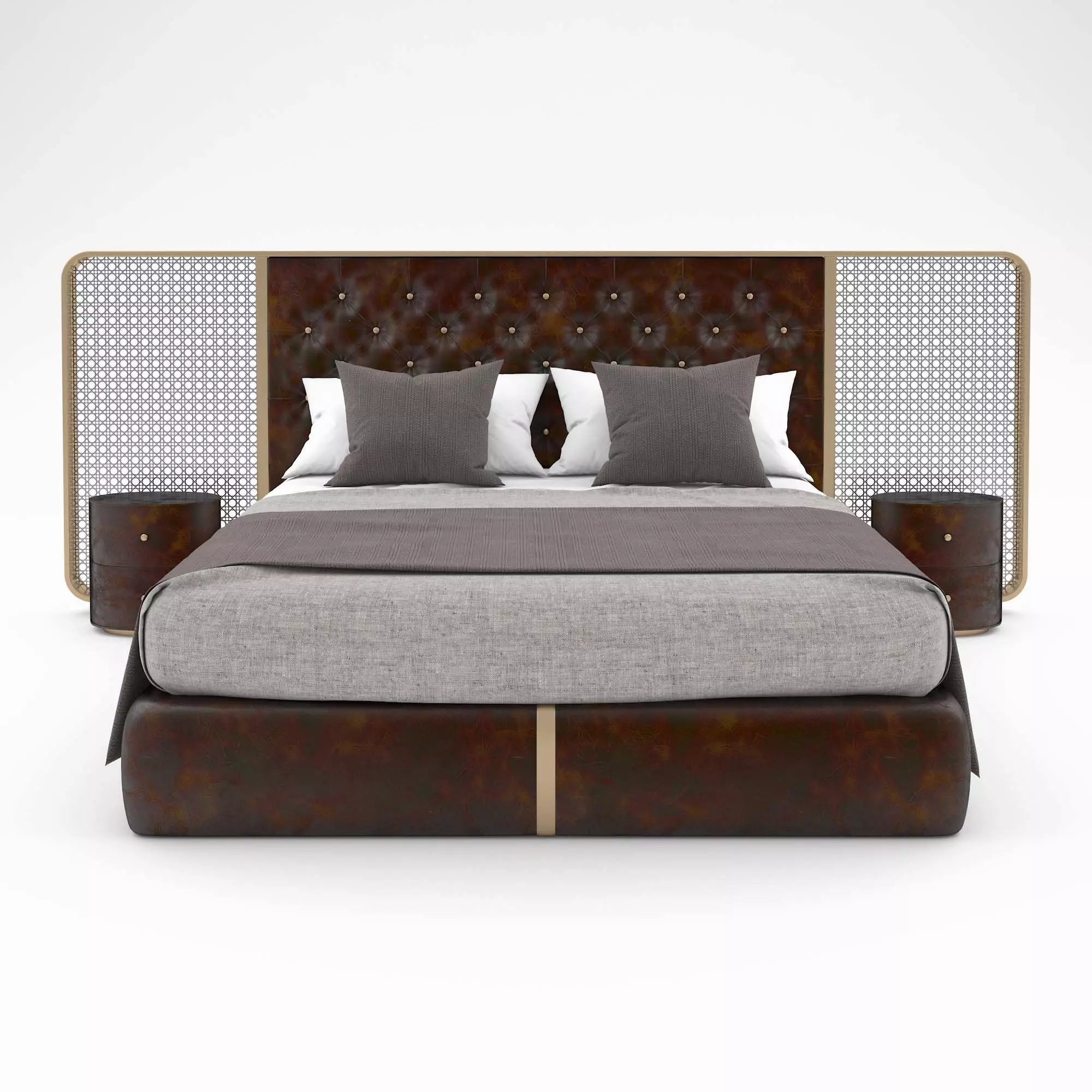 Chevron Bed 3D model_0