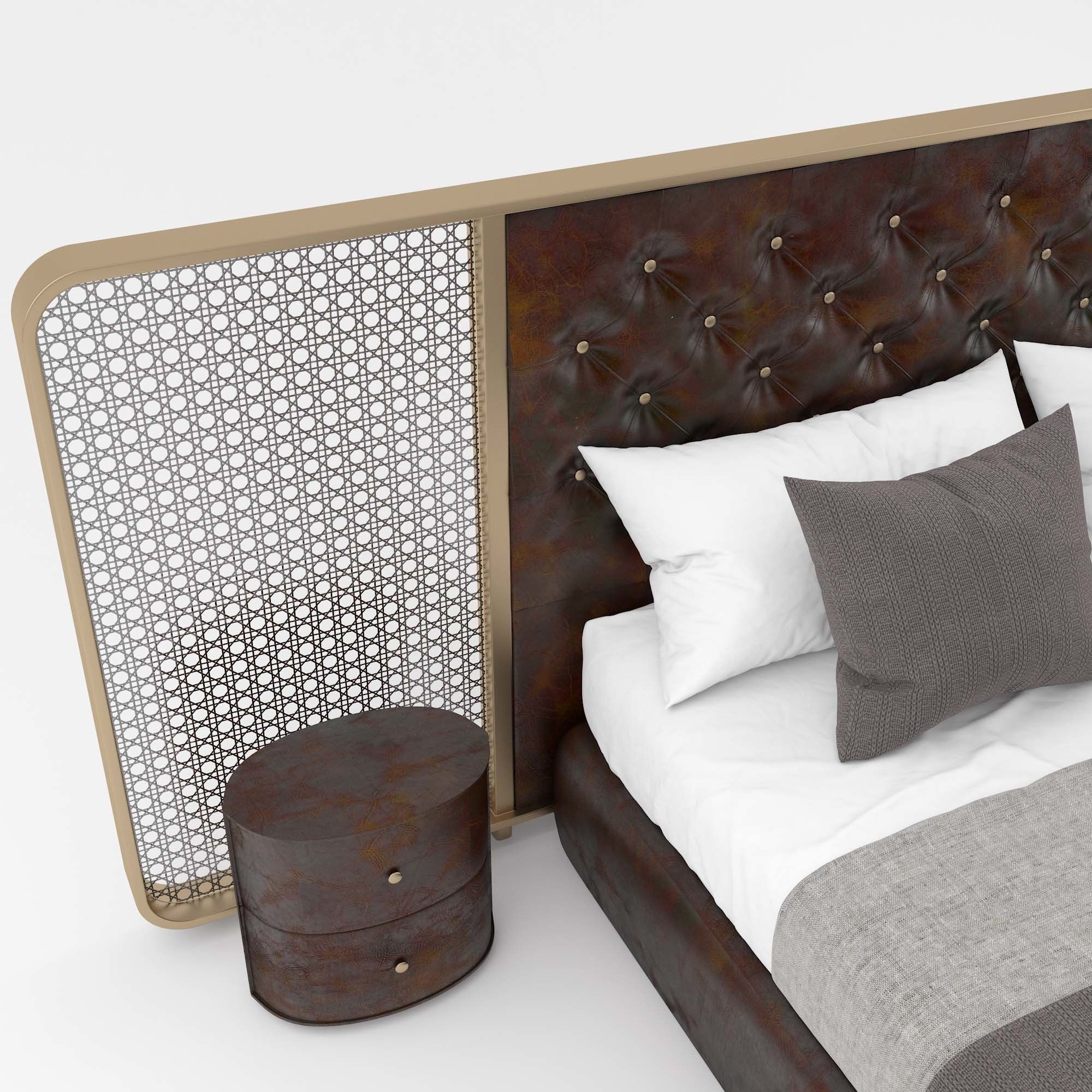 Chevron Bed 3D model_5