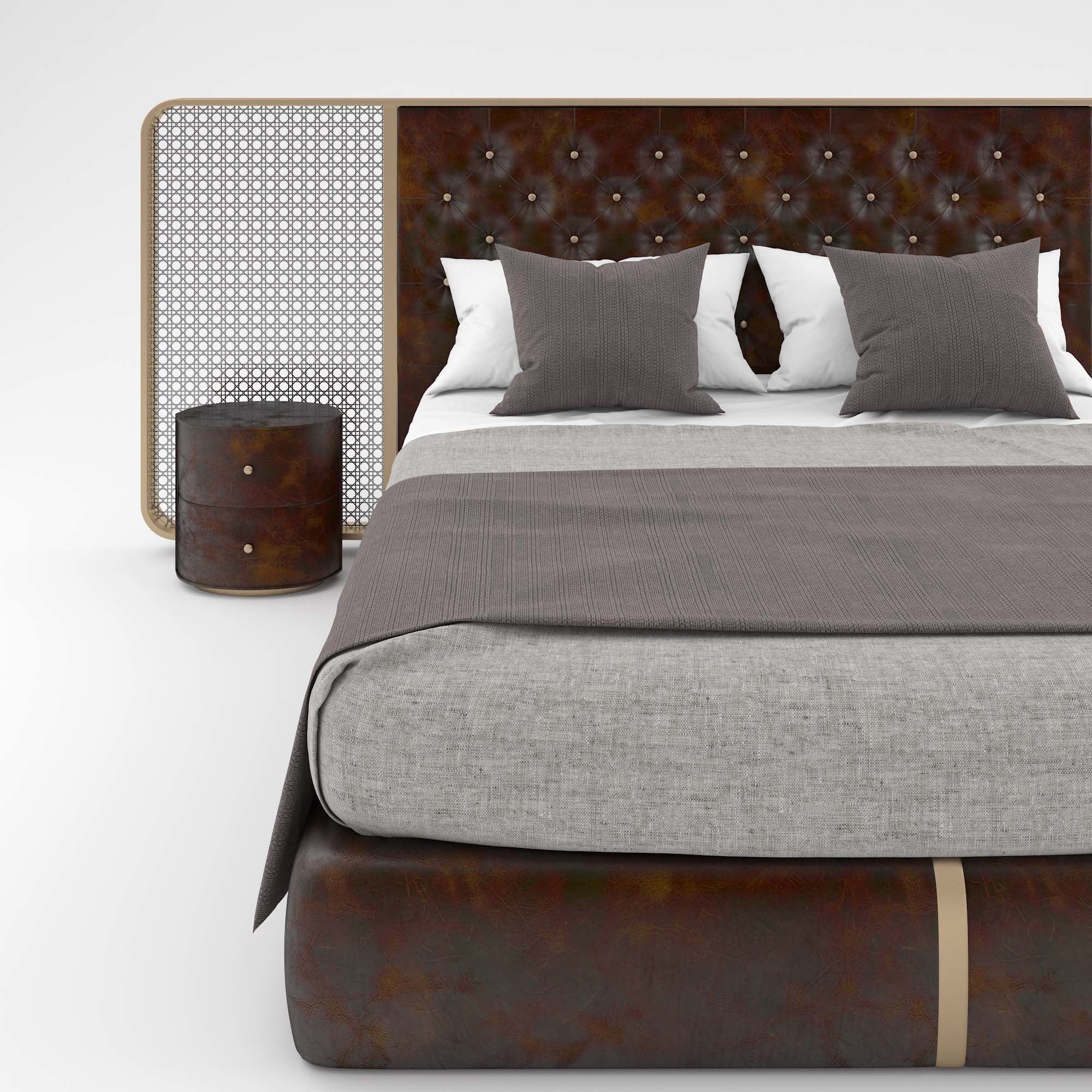 Chevron Bed 3D model_4