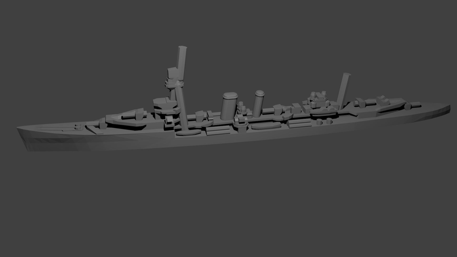 British Danae-Class Cruiser 3D print model_1