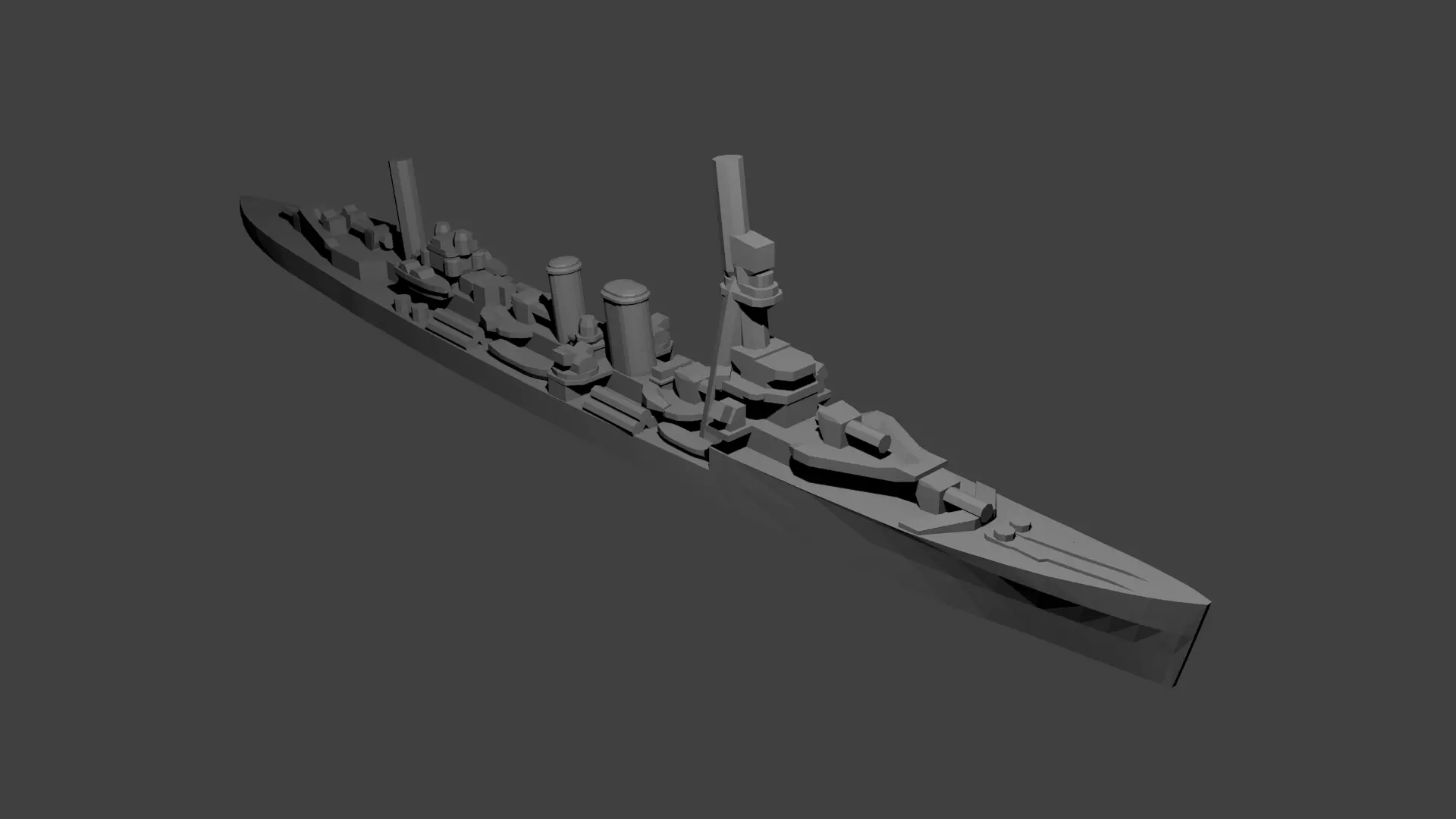 British Danae-Class Cruiser 3D print model_0