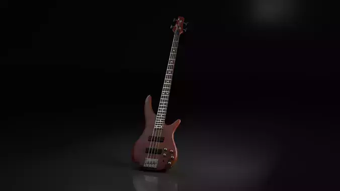 Electric bass 3D model