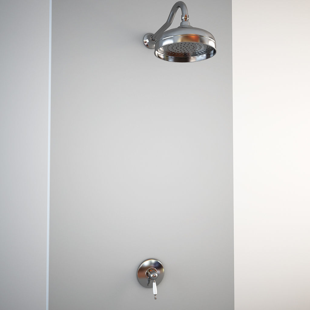 Classic Shower - built in 3D model_3