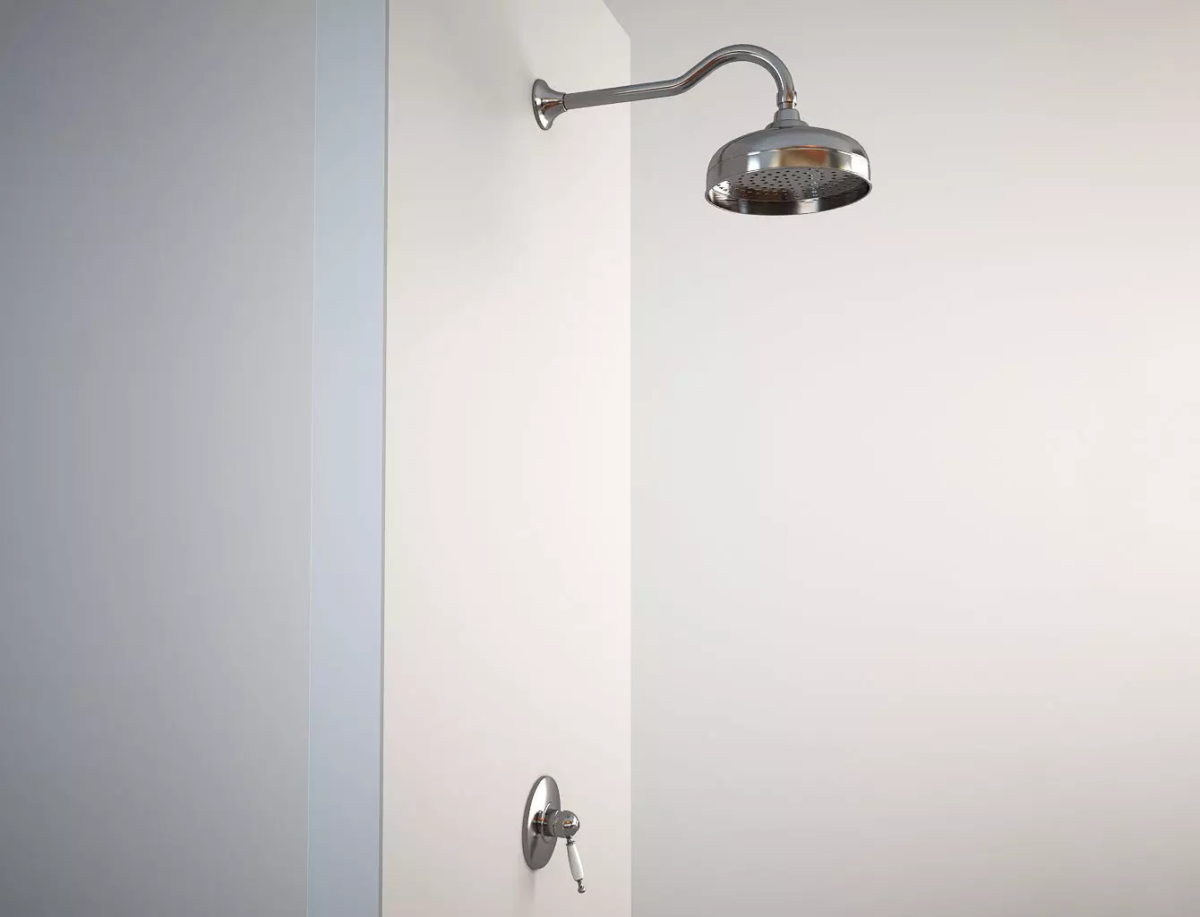 Classic Shower - built in 3D model_0