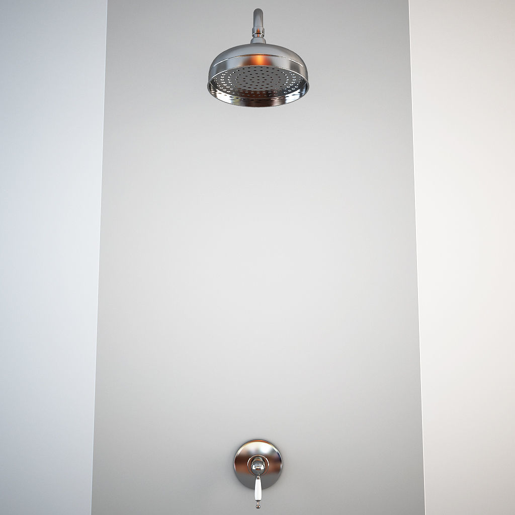 Classic Shower - built in 3D model_4
