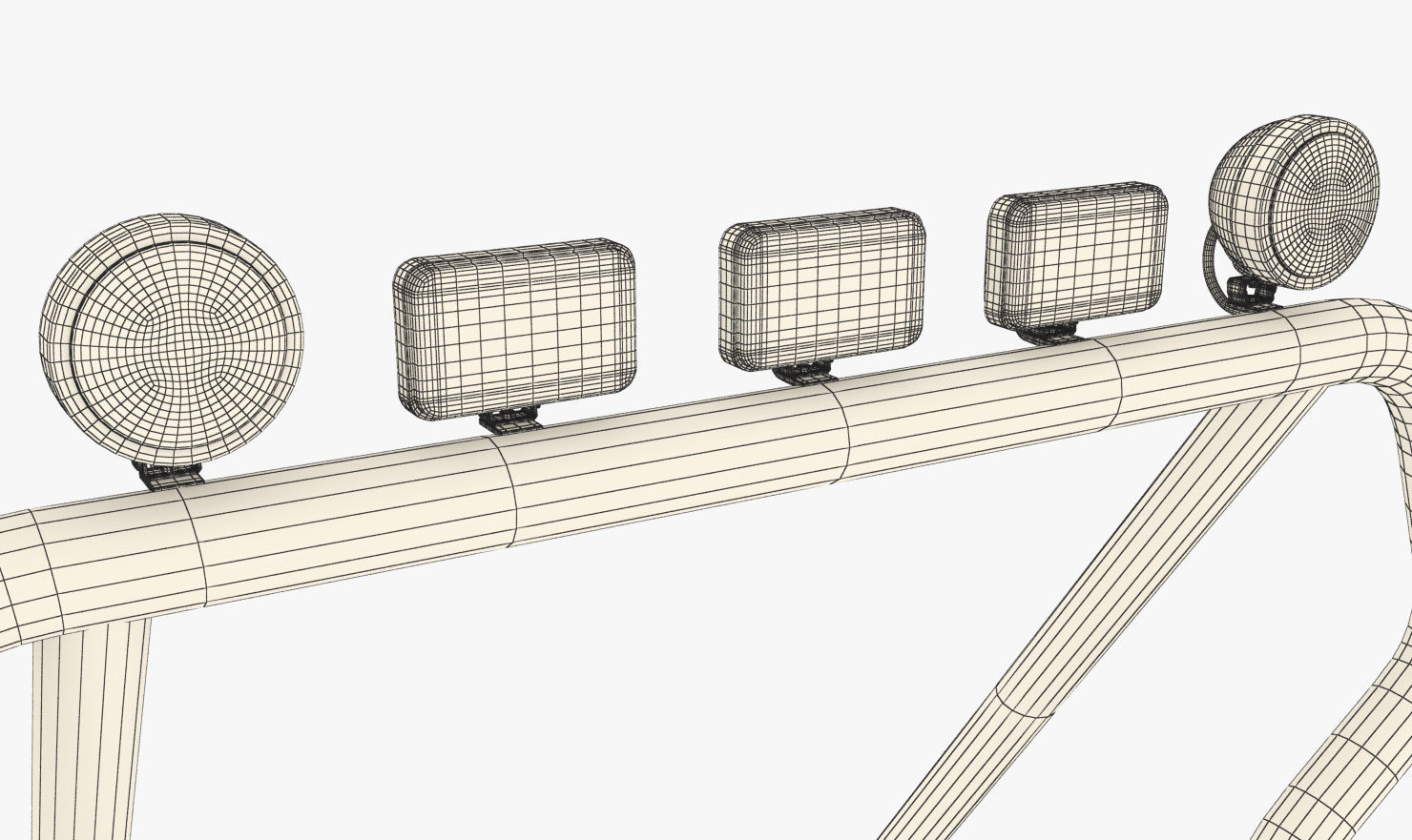 OFF ROAD ROLL BAR 1 3D model_8