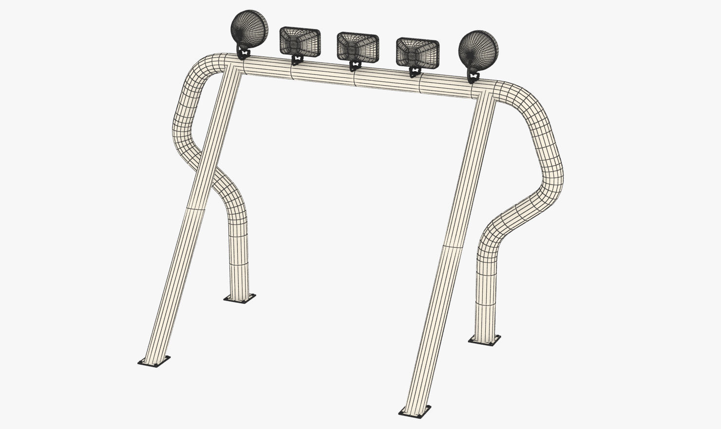 OFF ROAD ROLL BAR 1 3D model_7