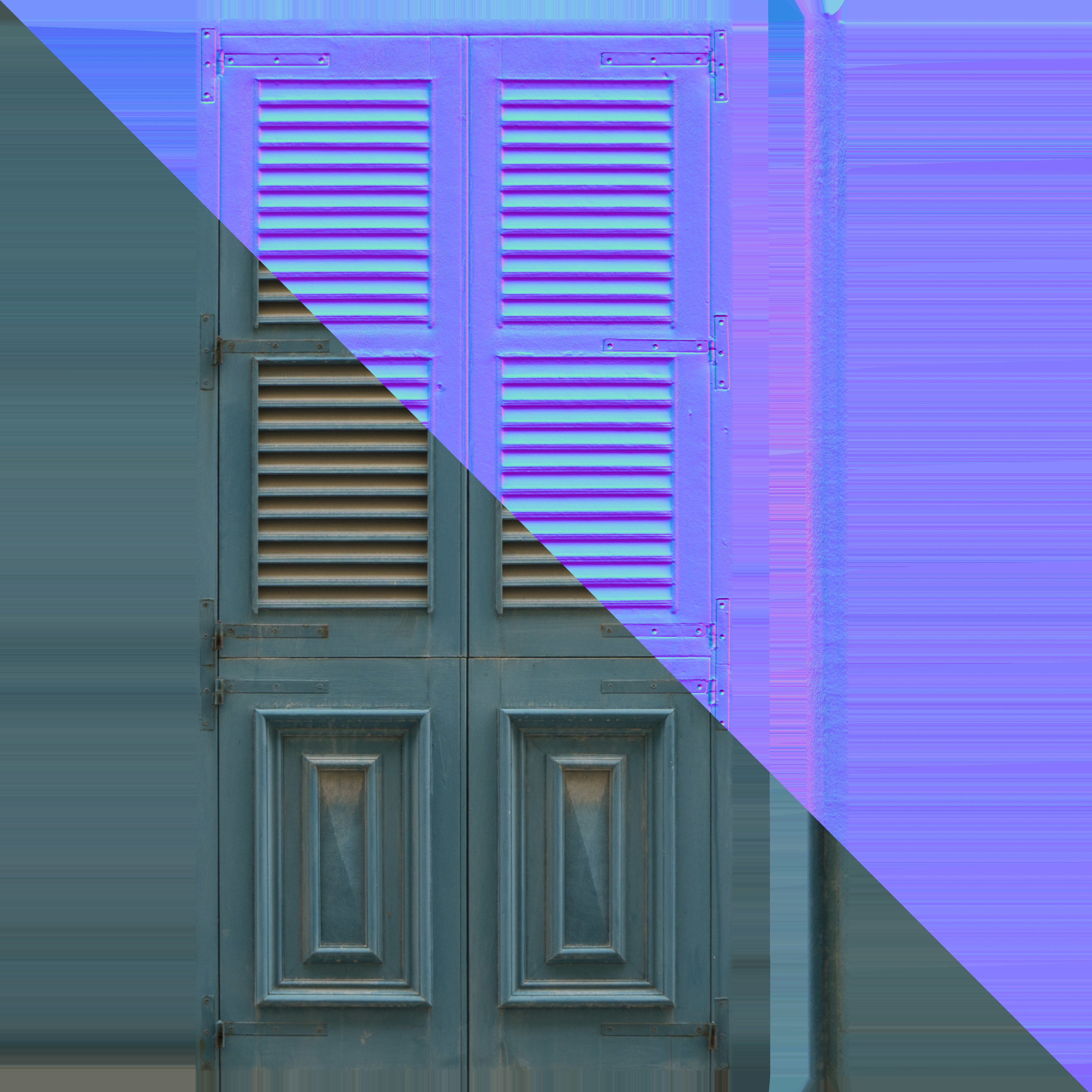 Medieval Door 3 PBR  Low-poly 3D model_11