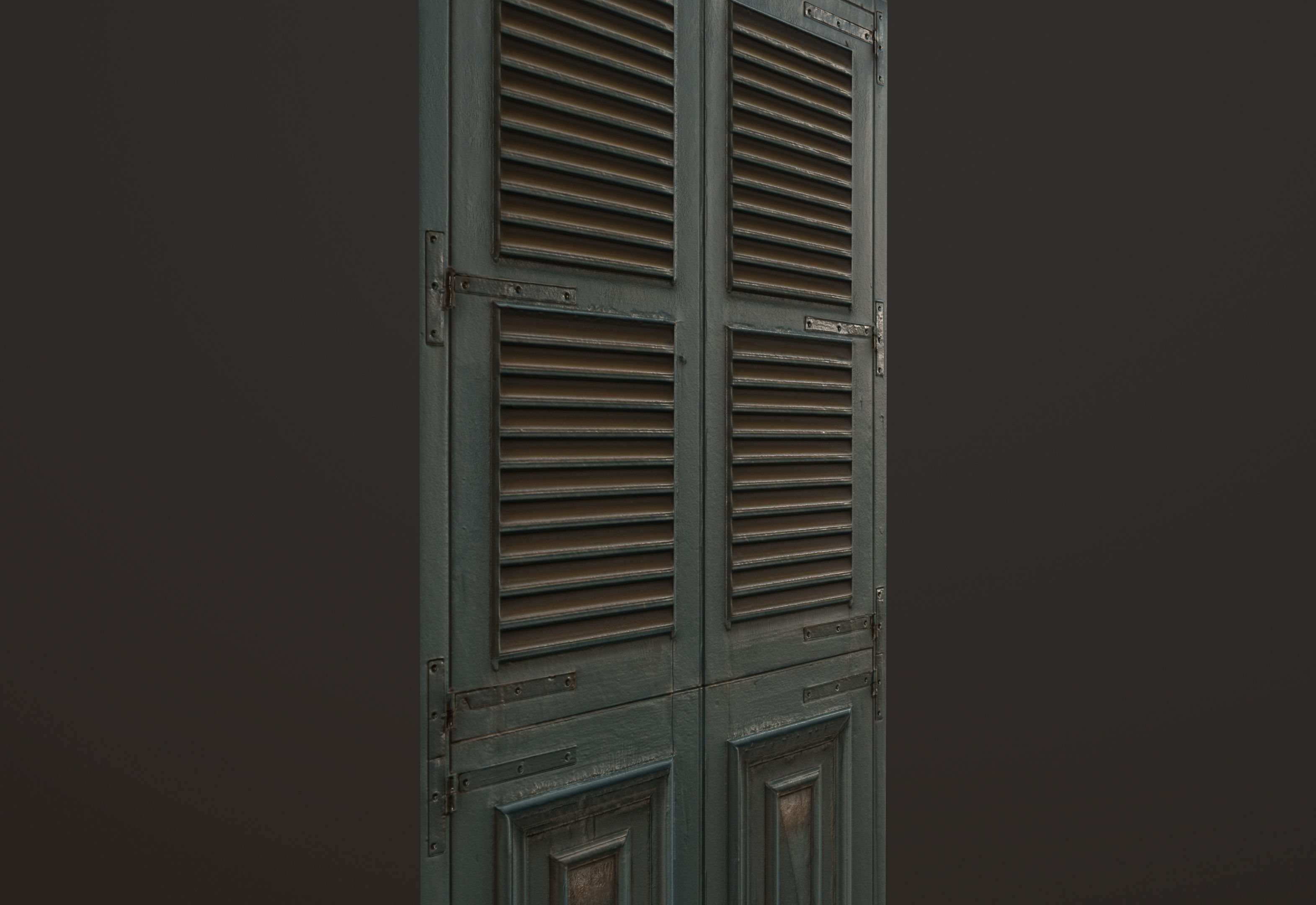 Medieval Door 3 PBR  Low-poly 3D model_5
