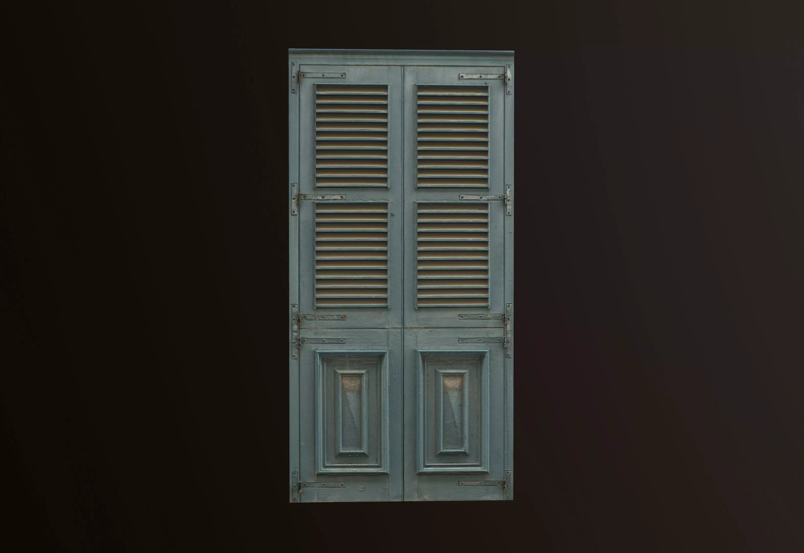 Medieval Door 3 PBR  Low-poly 3D model_0