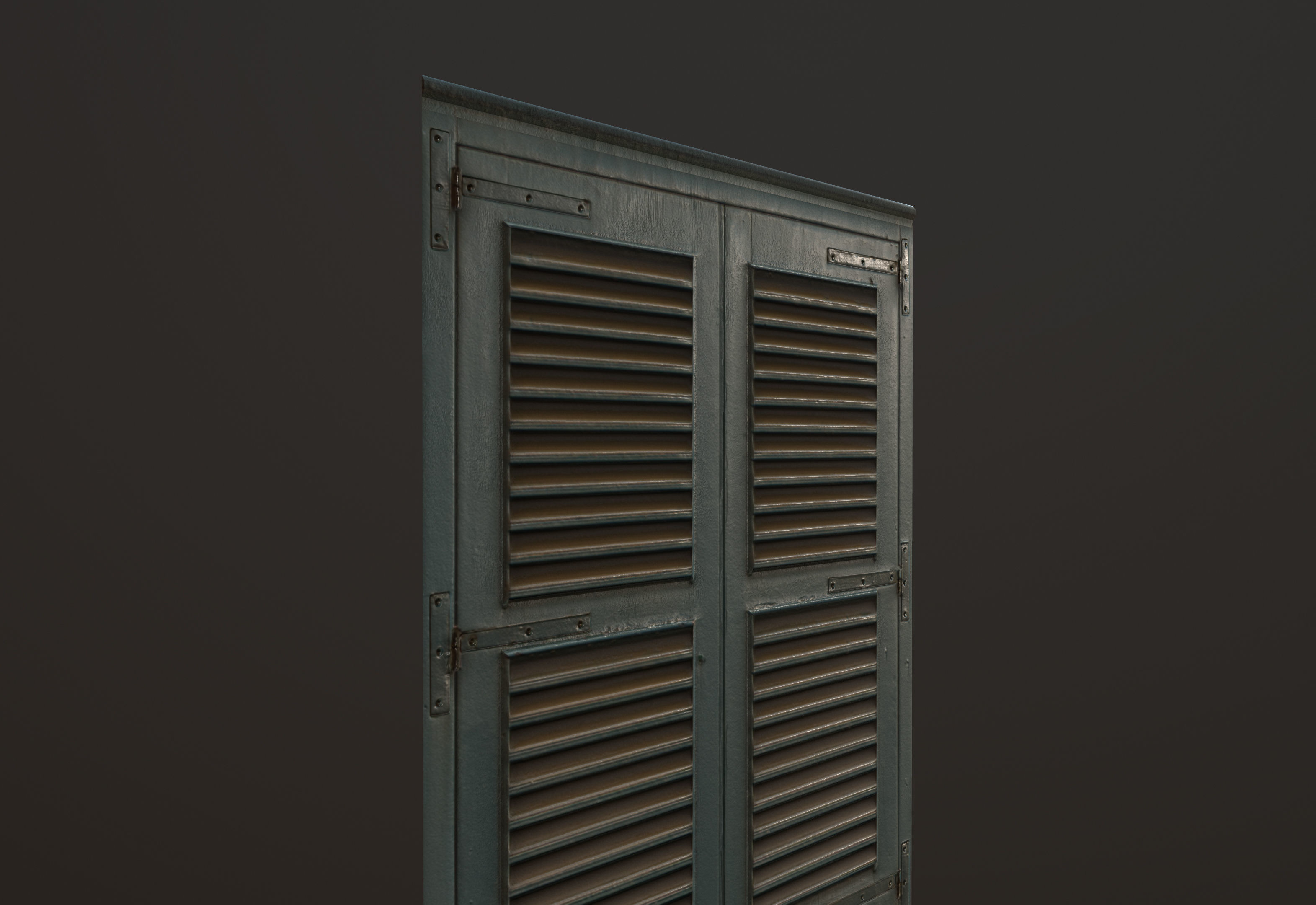 Medieval Door 3 PBR  Low-poly 3D model_6