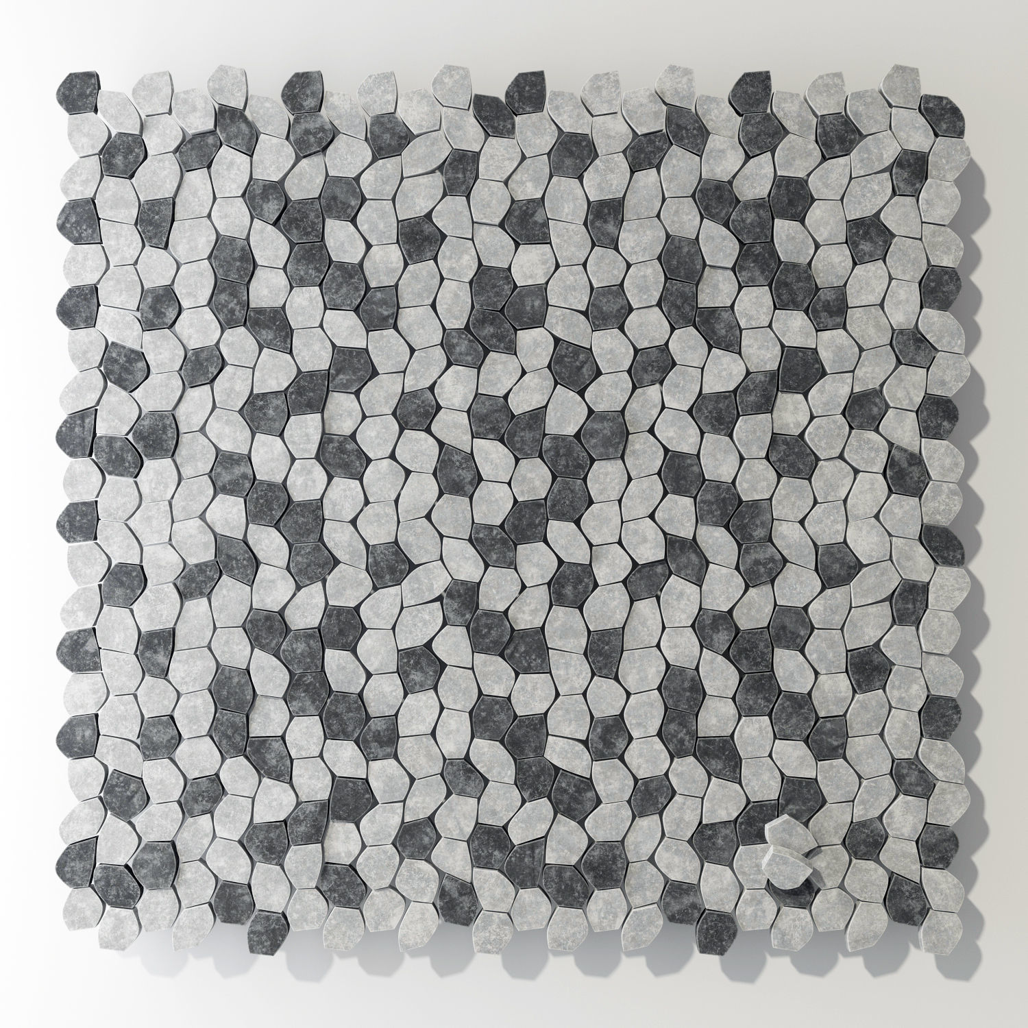 Paving Ngon road 3D model_2