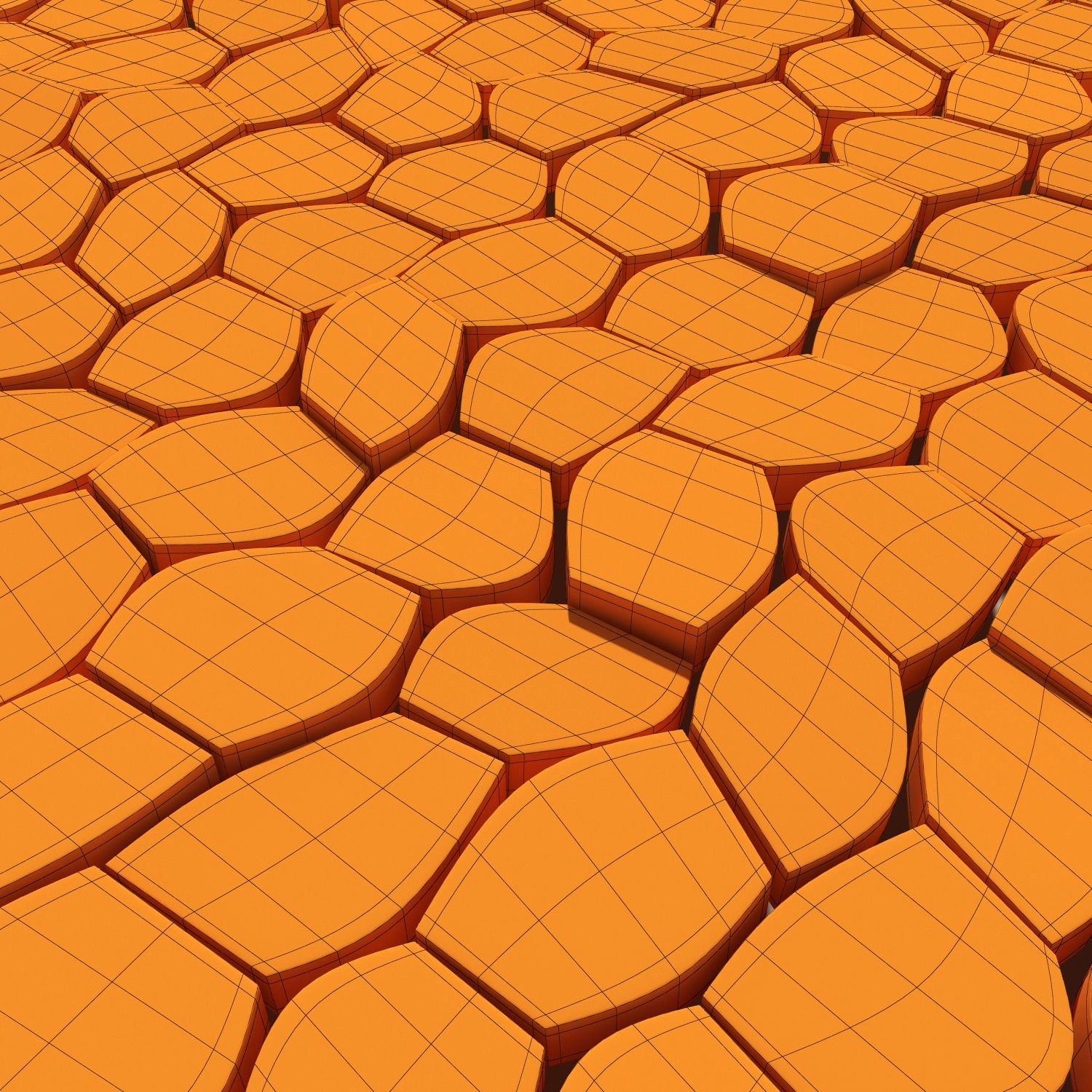 Paving Ngon road 3D model_6