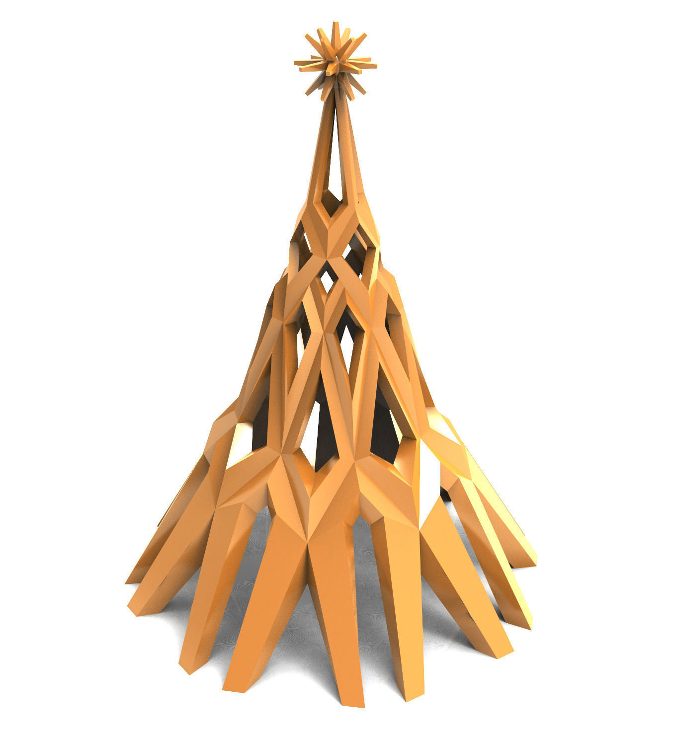 Christmas tree 3D print model_2