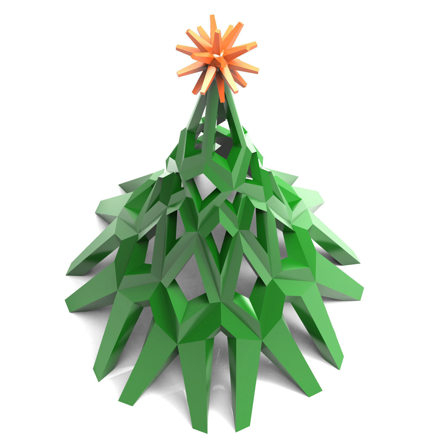 Christmas tree 3D print model_1
