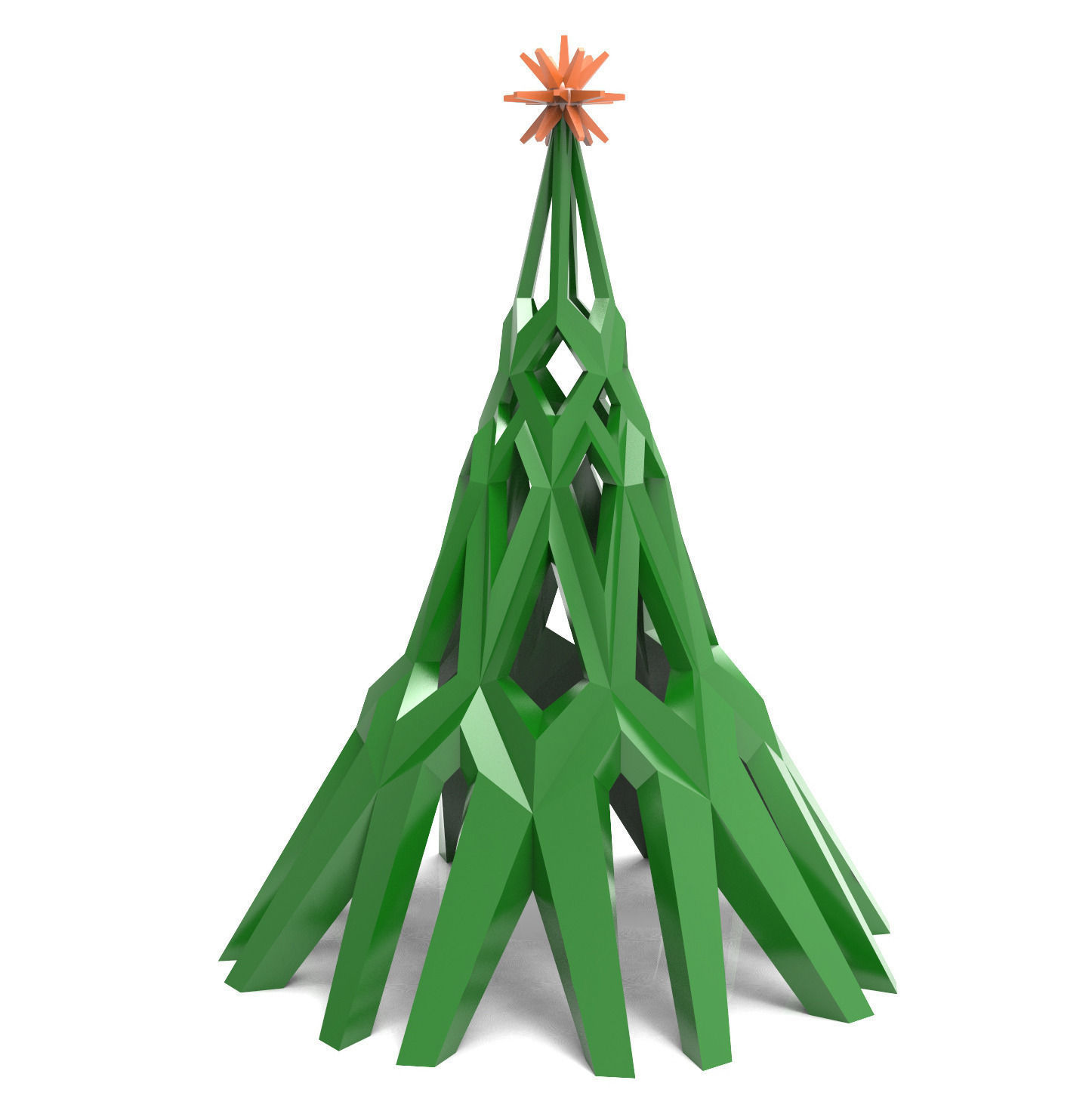 Christmas tree 3D print model_0