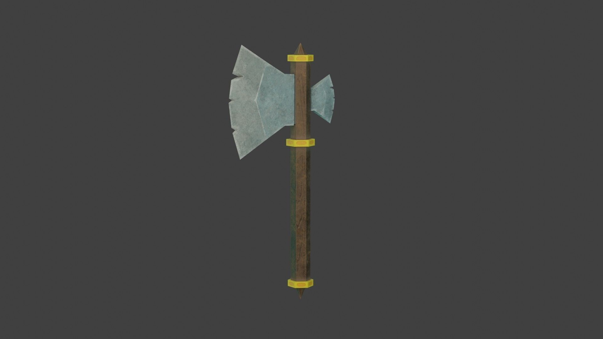 Stylized Medieval Battle Axe 2