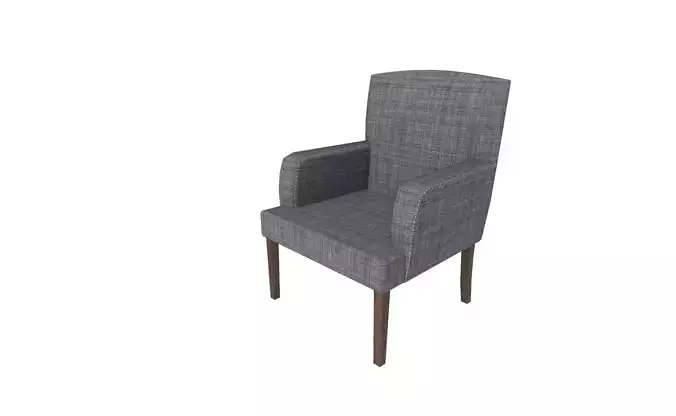 Game-Ready Armchair with 4K-PBR Texture Set