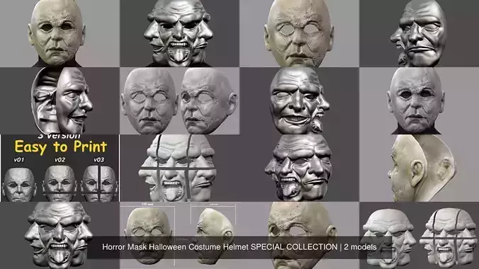 Horror Mask Halloween Costume Helmet SPECIAL COLLECTION 