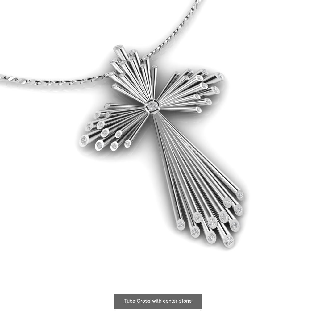 Tube Cross 3D Model Collection_4