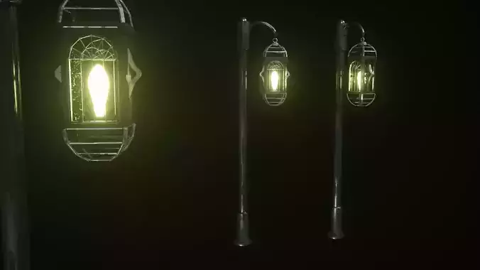 street lamp concept art