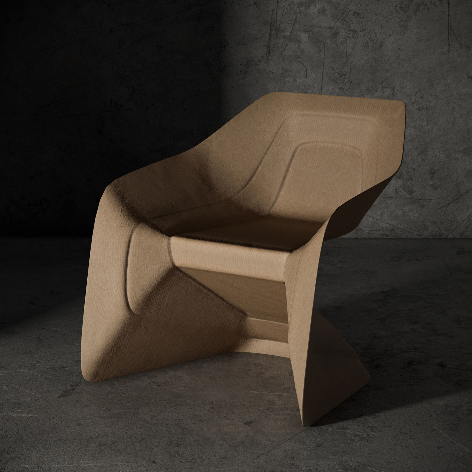 Hemp Chair by Werner Aisslinger Low-poly 3D model_7
