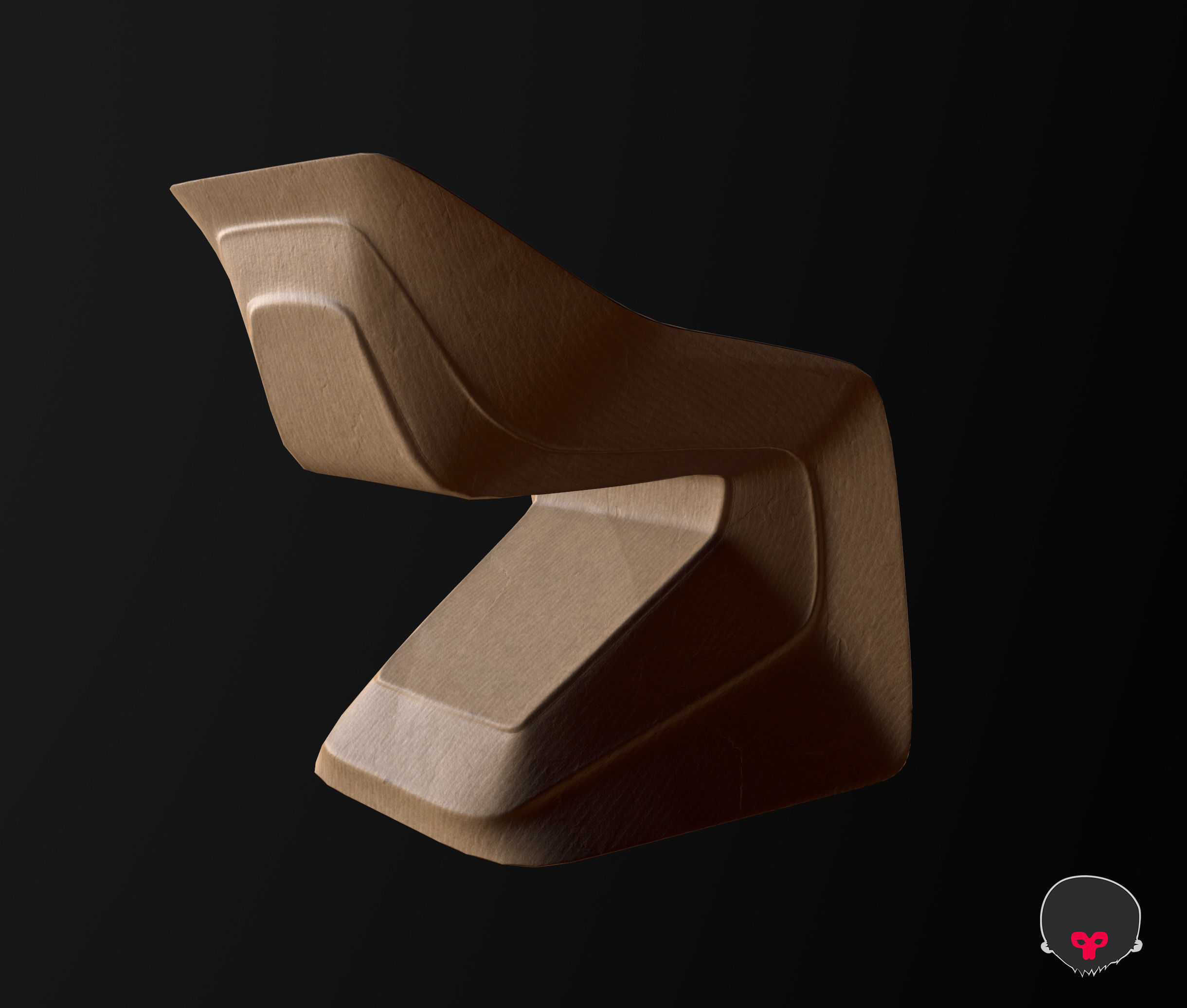 Hemp Chair by Werner Aisslinger Low-poly 3D model_1