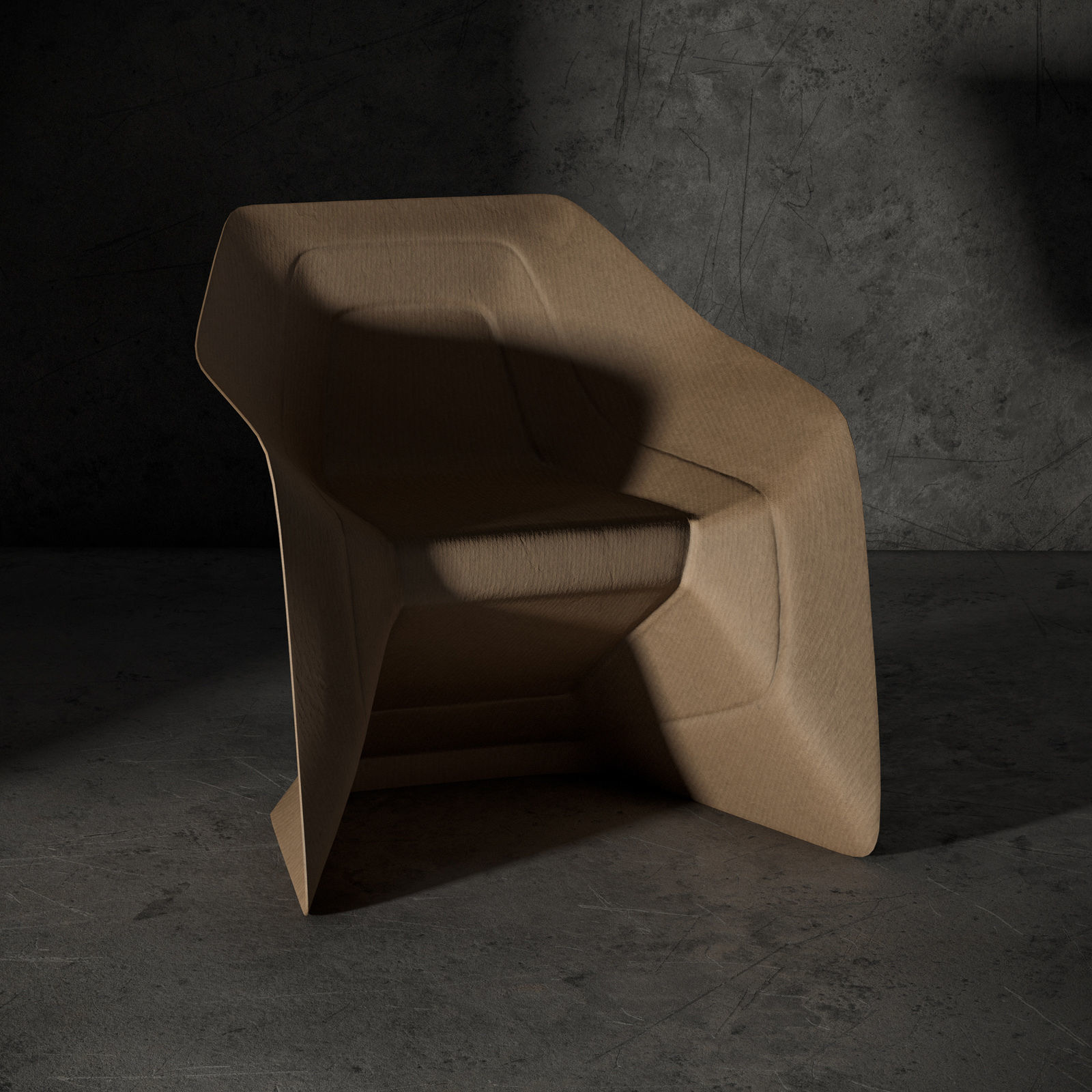Hemp Chair by Werner Aisslinger Low-poly 3D model_9