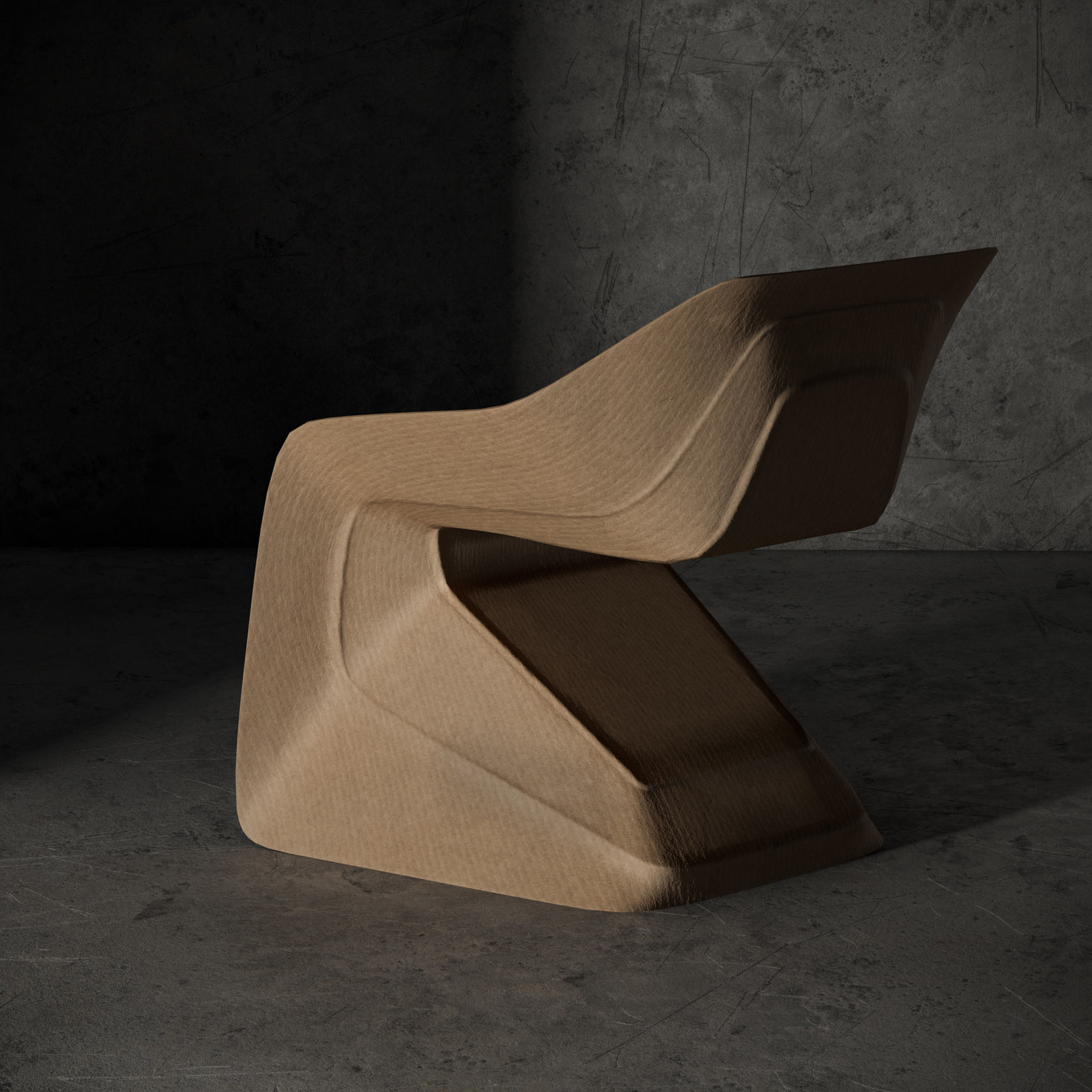 Hemp Chair by Werner Aisslinger Low-poly 3D model_10