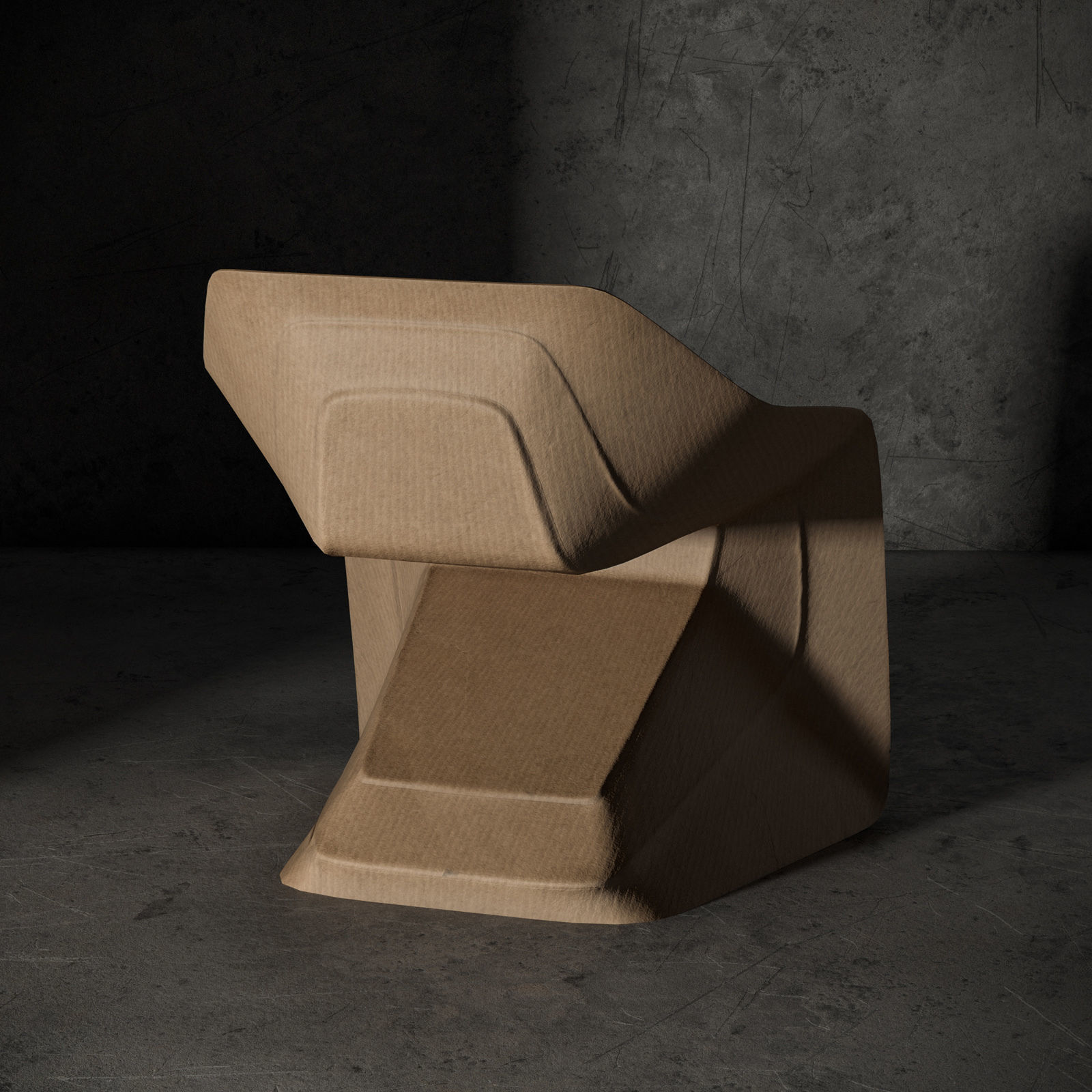 Hemp Chair by Werner Aisslinger Low-poly 3D model_8