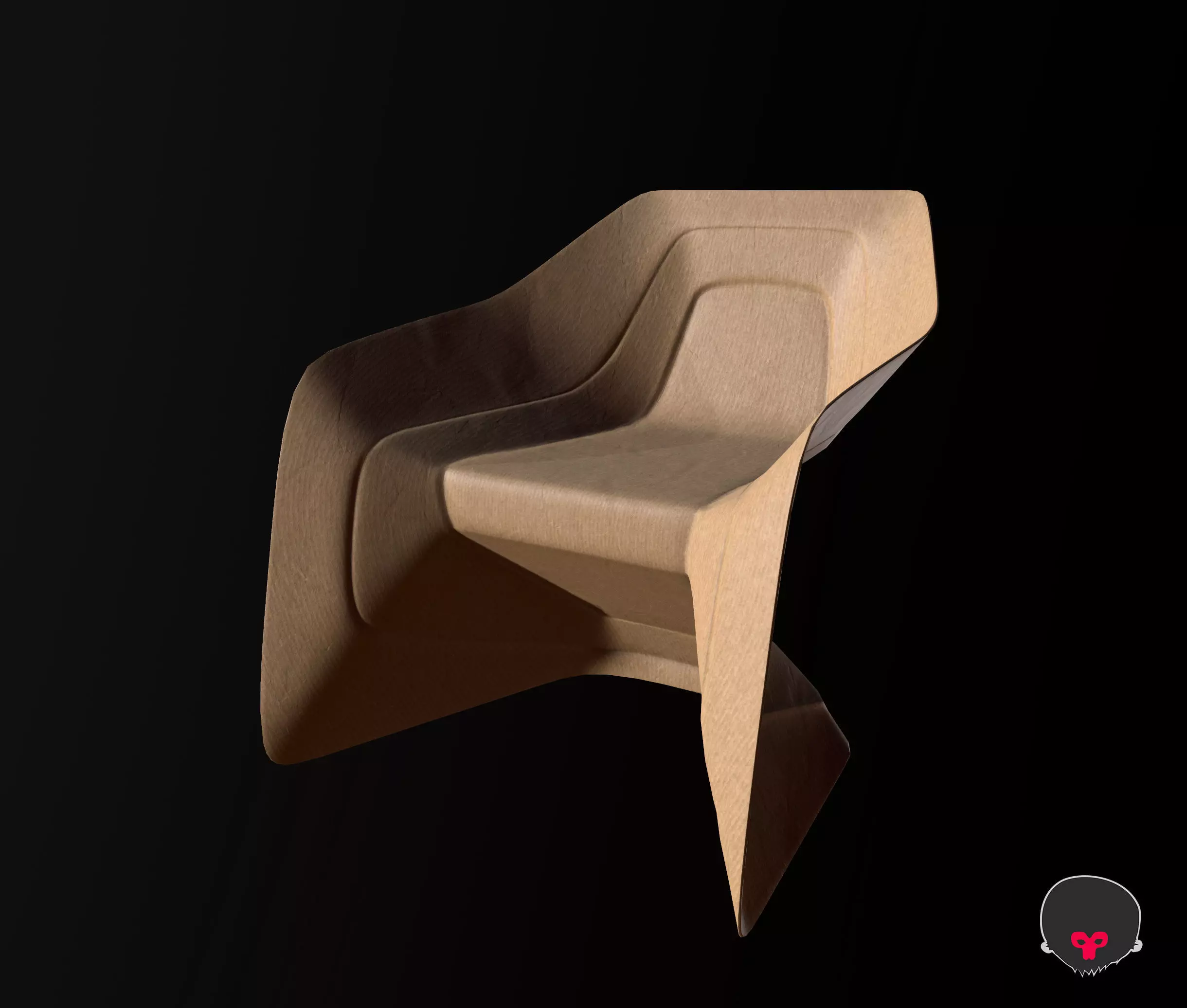 Hemp Chair by Werner Aisslinger Low-poly 3D model_0