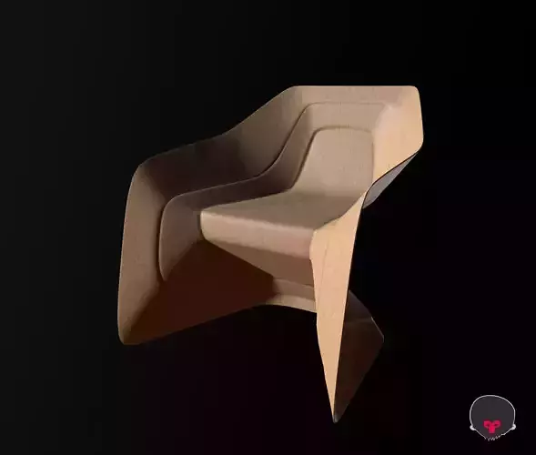 Hemp Chair by Werner Aisslinger Low-poly 3D model