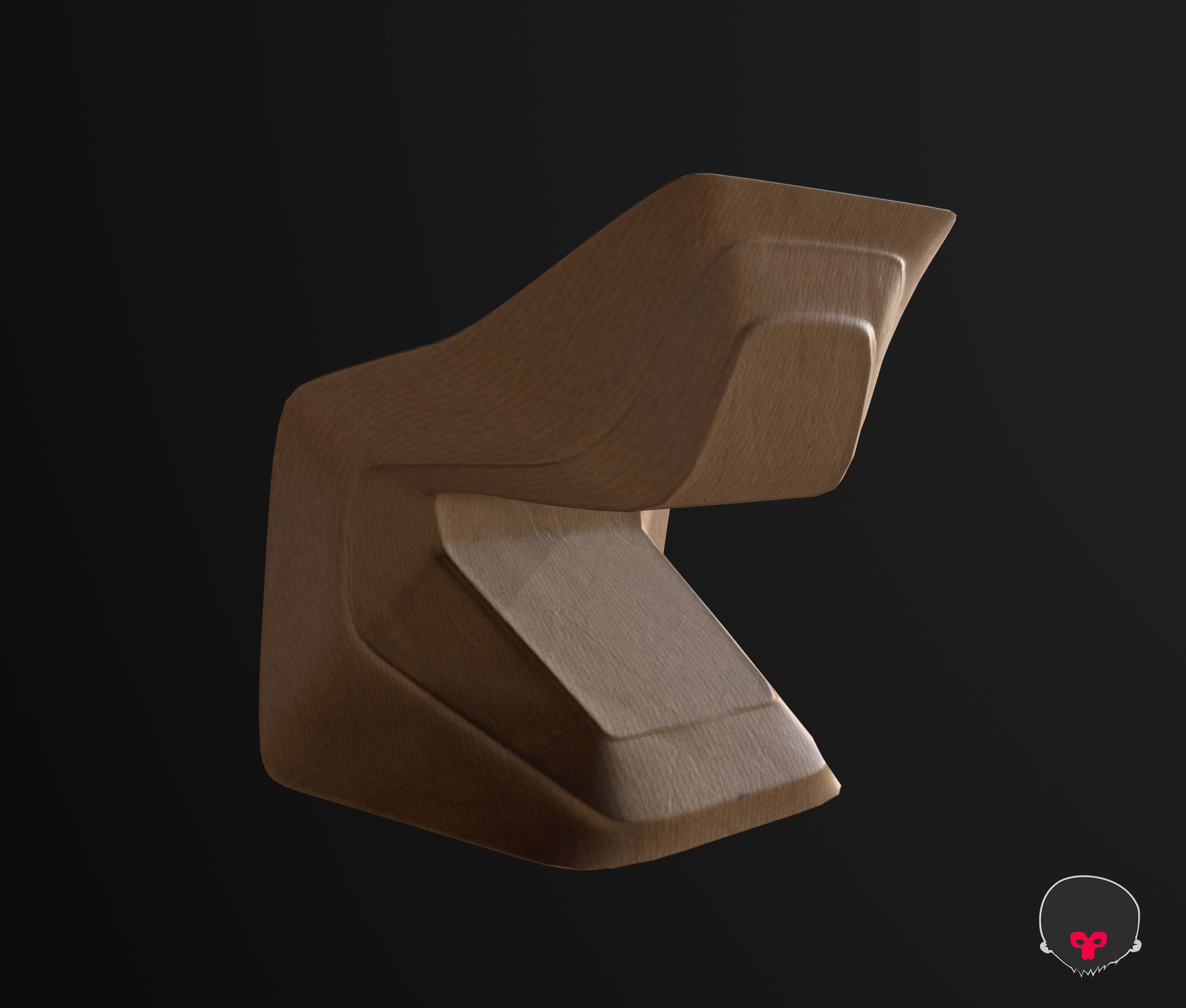 Hemp Chair by Werner Aisslinger Low-poly 3D model_4