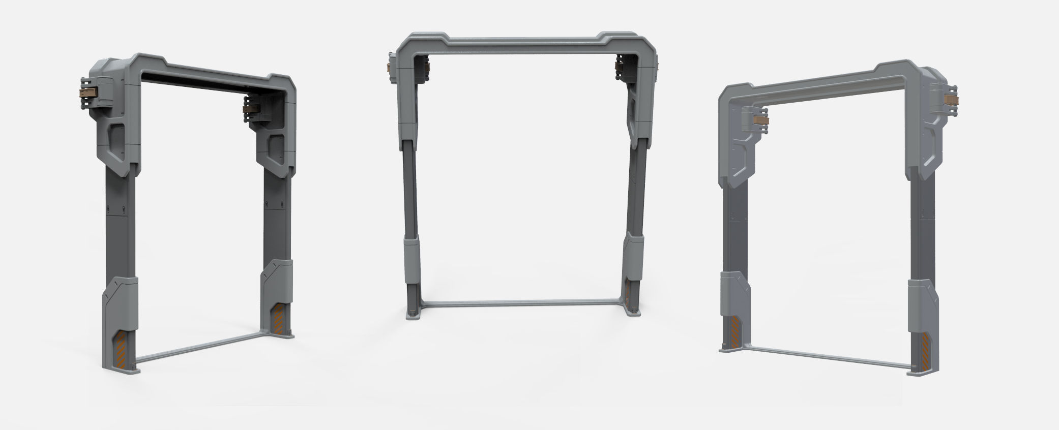 sci-fi Architecture kitbash 6 3D model_15