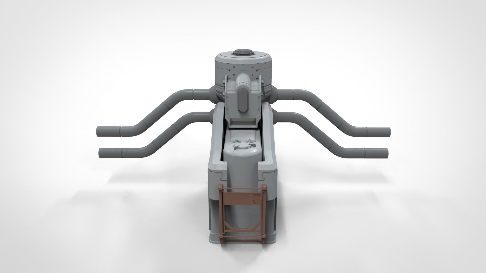 sci-fi Architecture kitbash 6 3D model_10