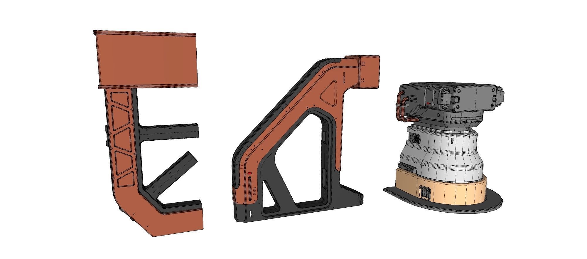 sci-fi Architecture kitbash 6 3D model_30