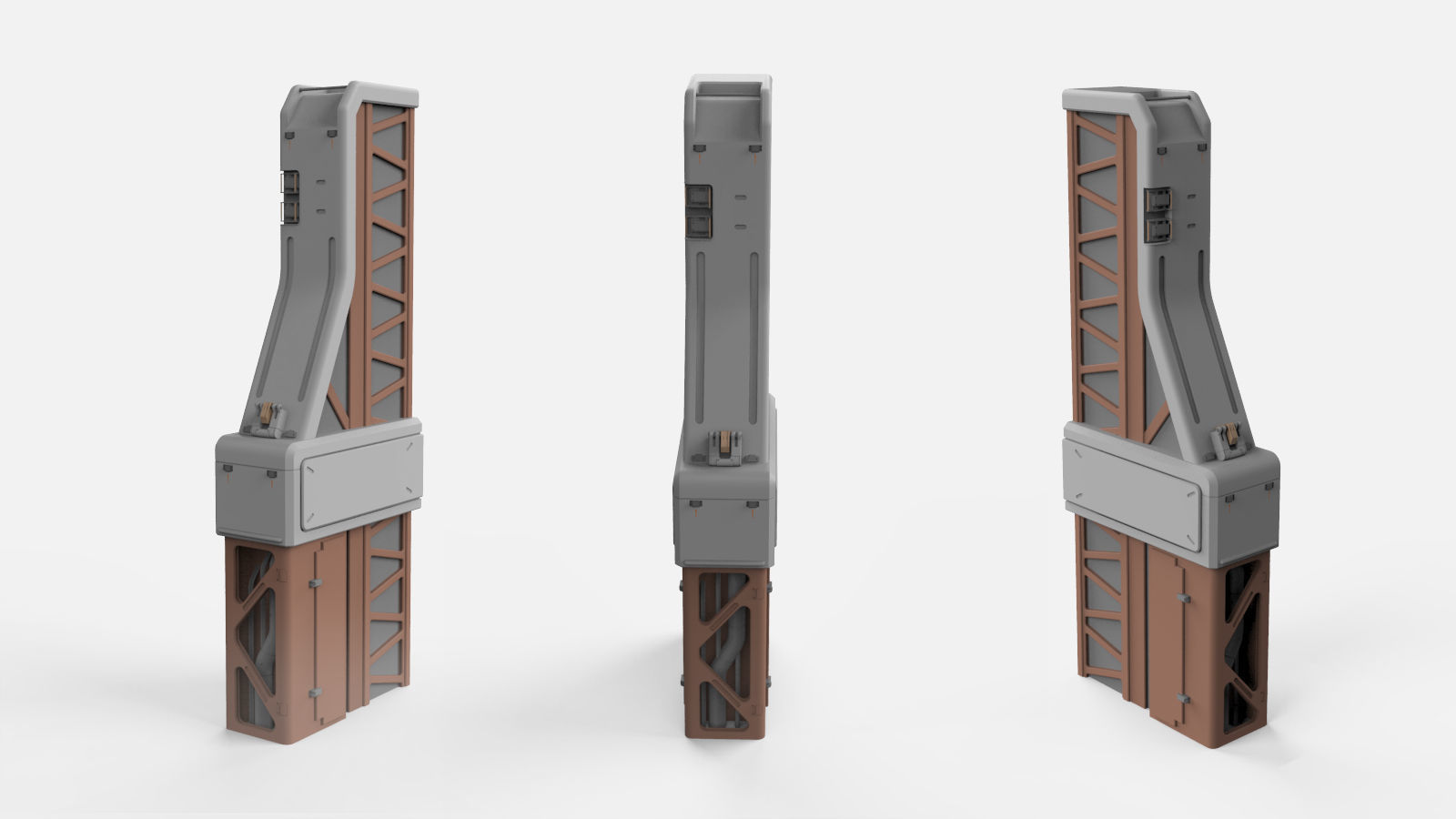 sci-fi Architecture kitbash 6 3D model_18