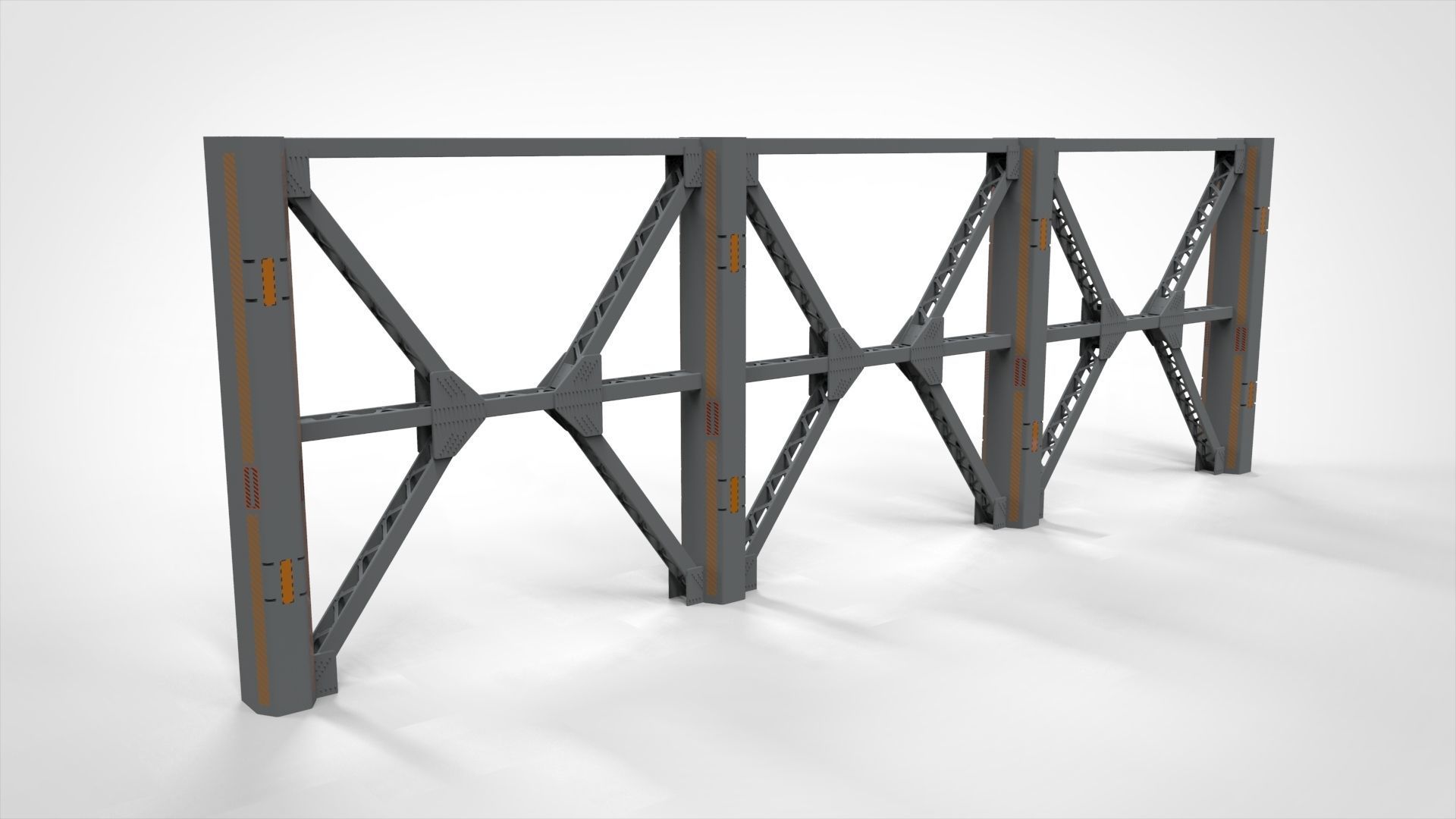 sci-fi Architecture kitbash 6 3D model_17