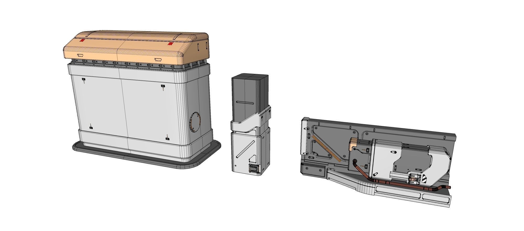 sci-fi Architecture kitbash 6 3D model_34