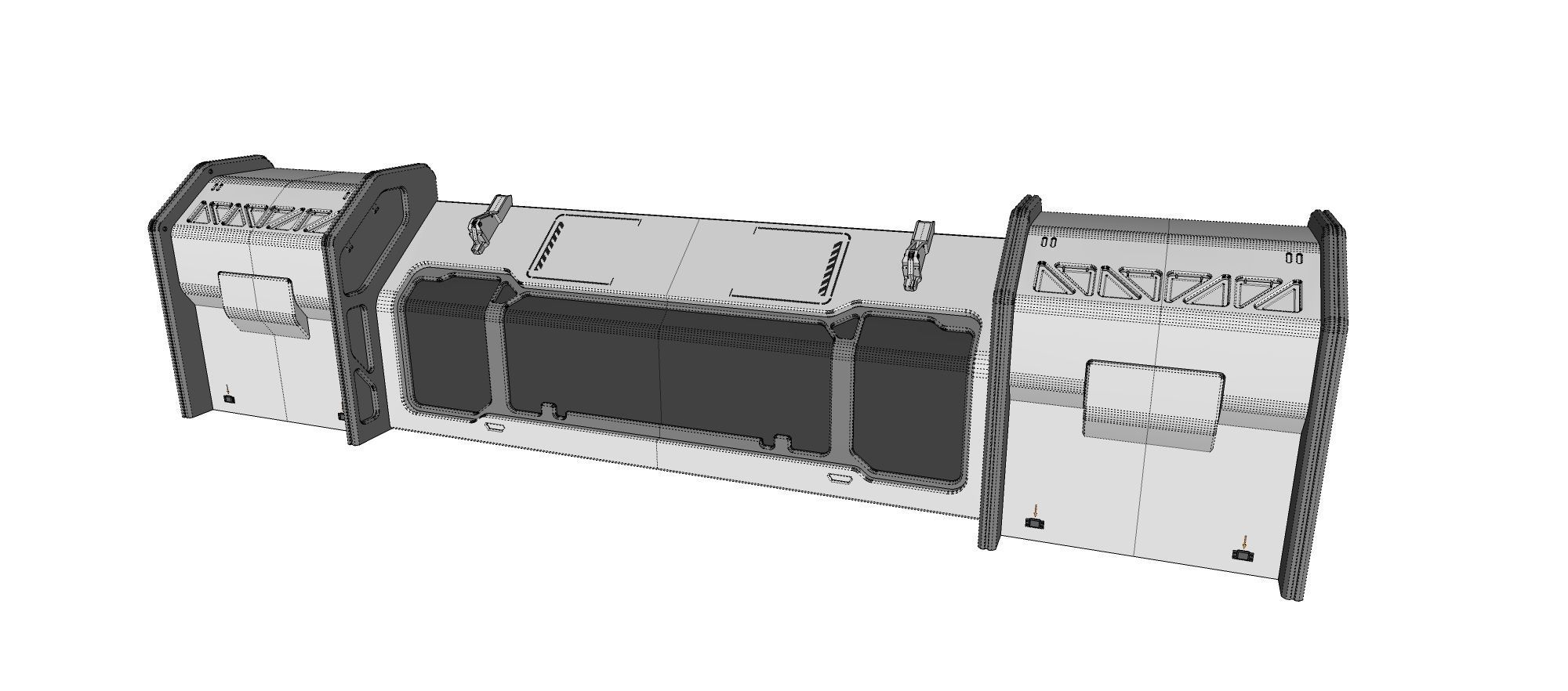 sci-fi Architecture kitbash 6 3D model_33