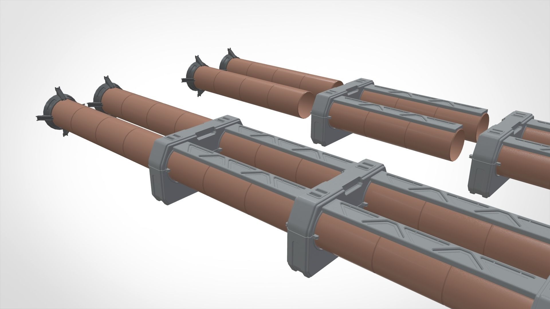 sci-fi Architecture kitbash 6 3D model_21