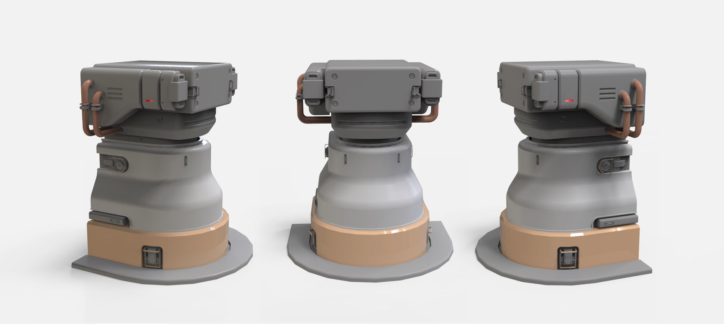 sci-fi Architecture kitbash 6 3D model_19