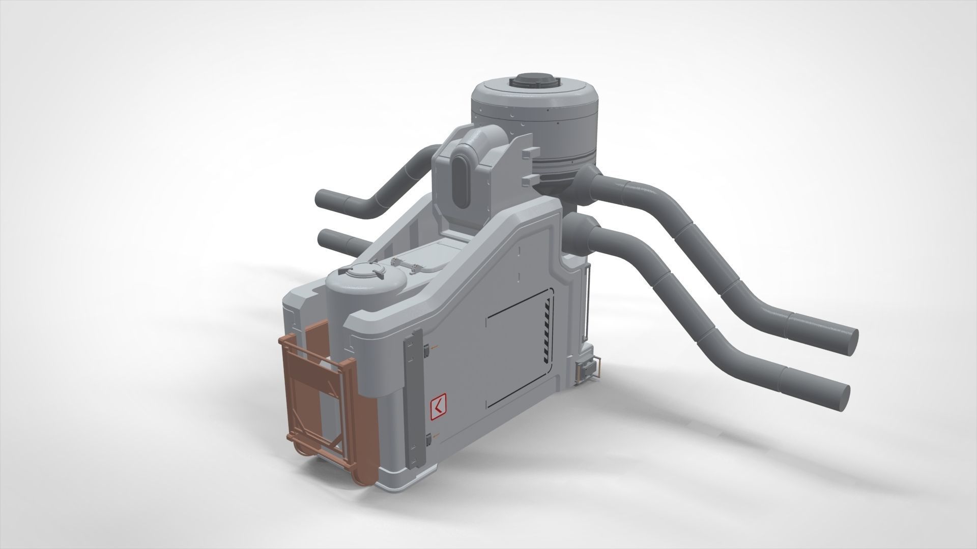 sci-fi Architecture kitbash 6 3D model_12