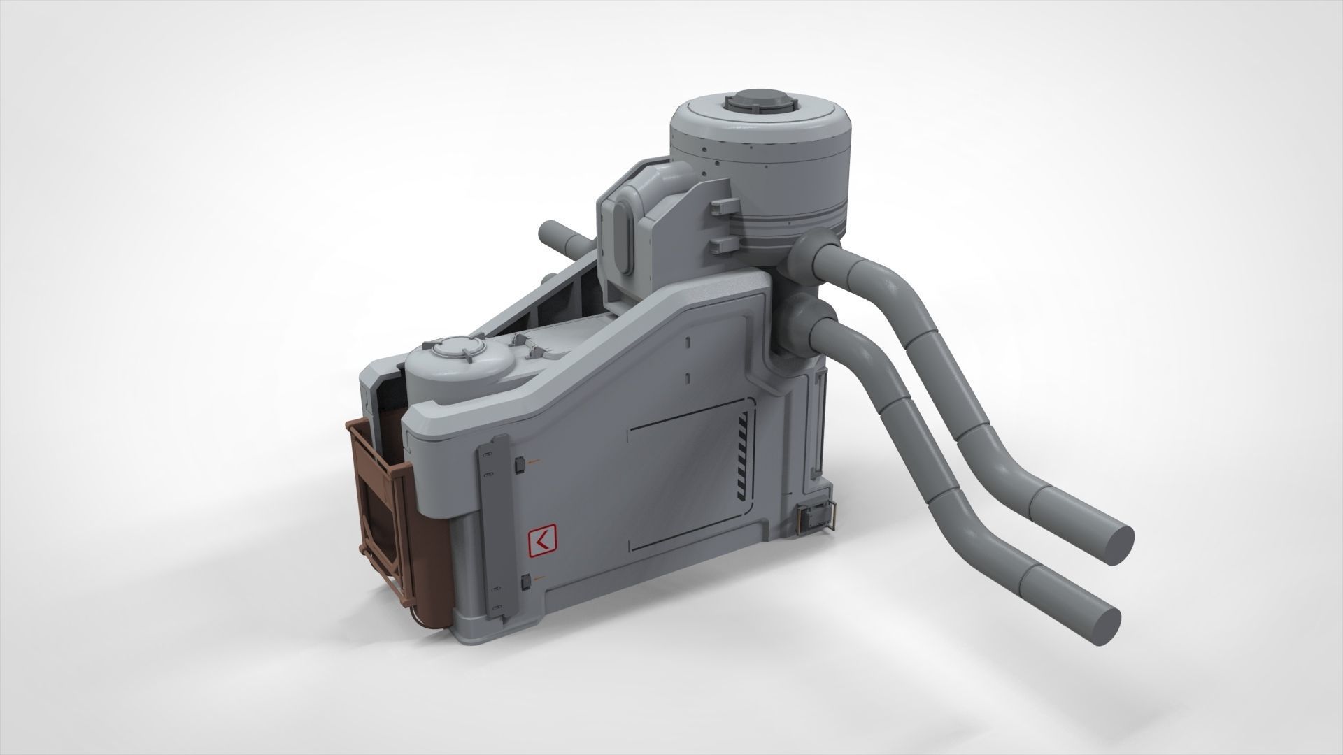 sci-fi Architecture kitbash 6 3D model_11