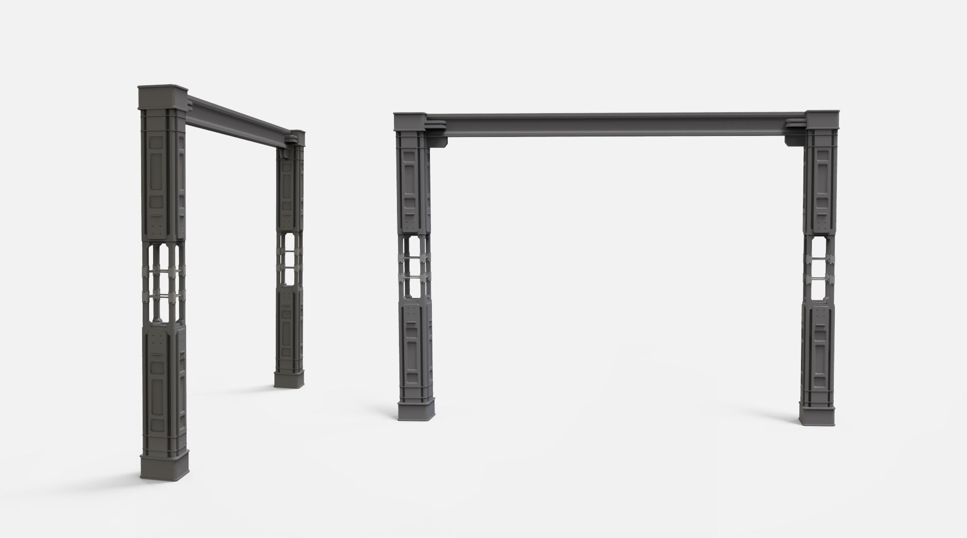 sci-fi Architecture kitbash 6 3D model_22