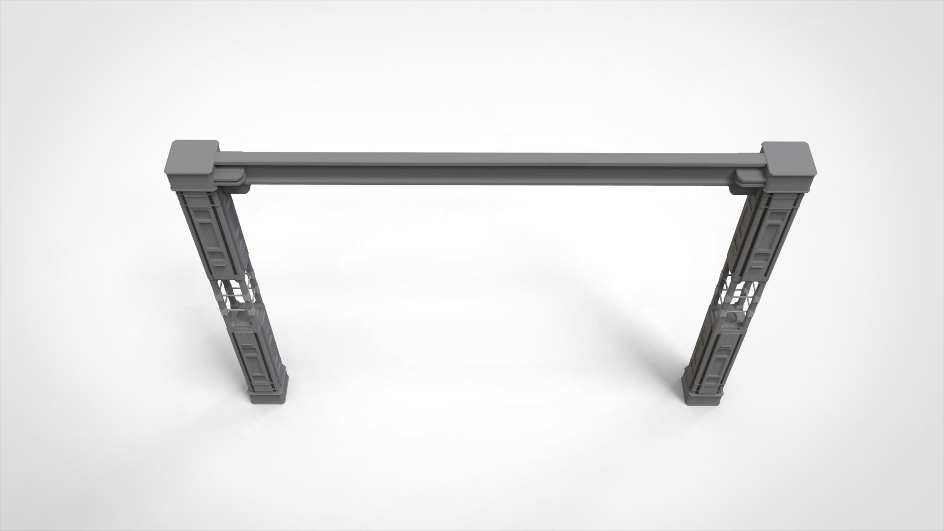 sci-fi Architecture kitbash 6 3D model_23