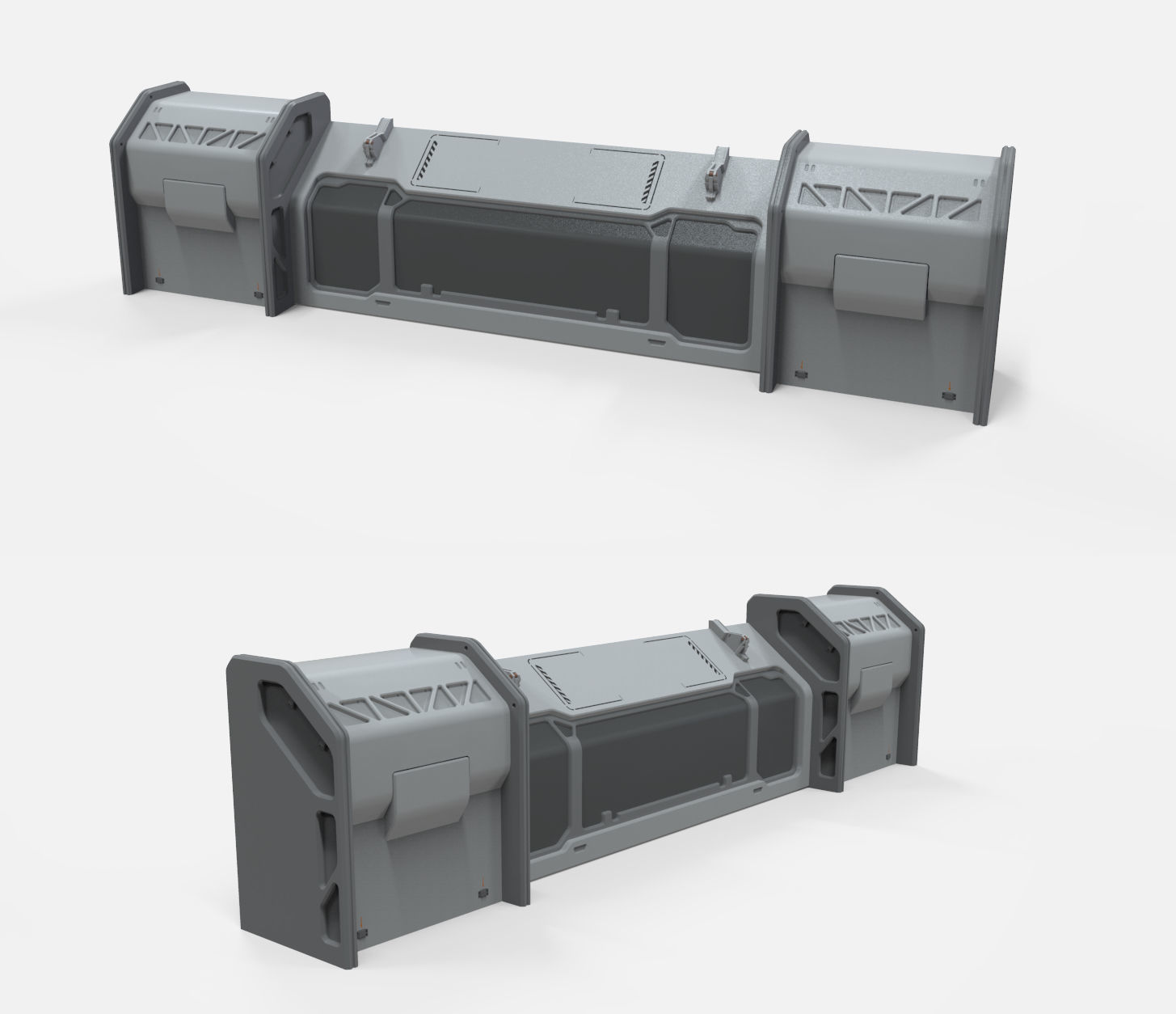 sci-fi Architecture kitbash 6 3D model_8