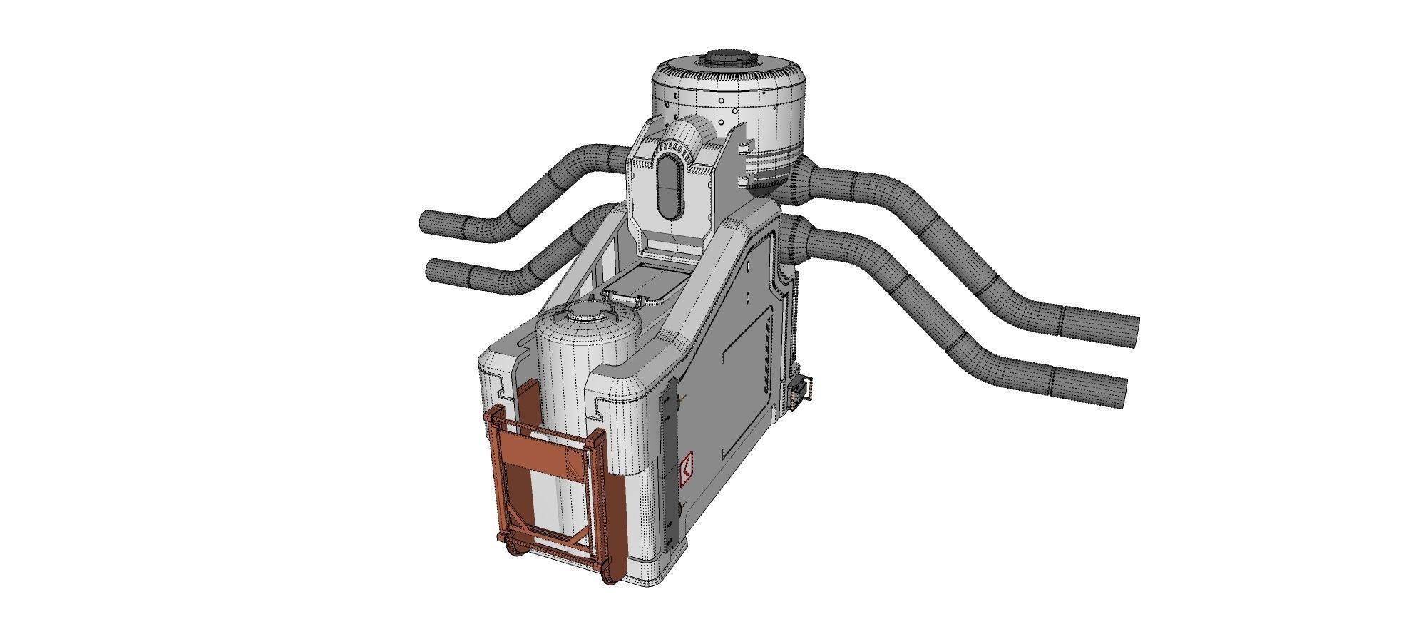 sci-fi Architecture kitbash 6 3D model_31